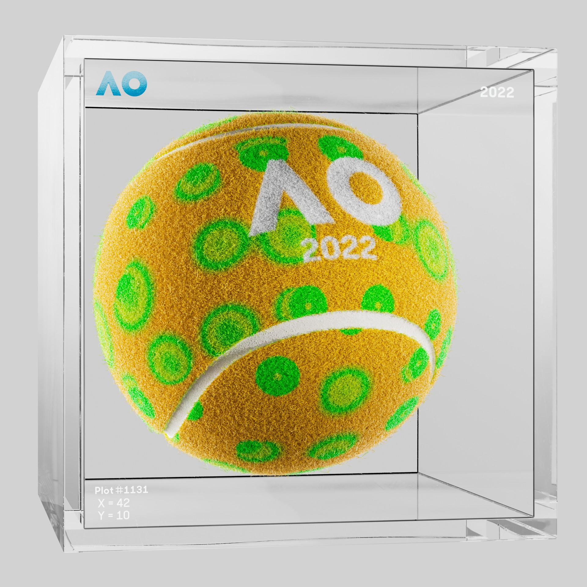 The Australian Open - The Australian Open Art Ball - AO Art Ball #6492 - NFT # 6492