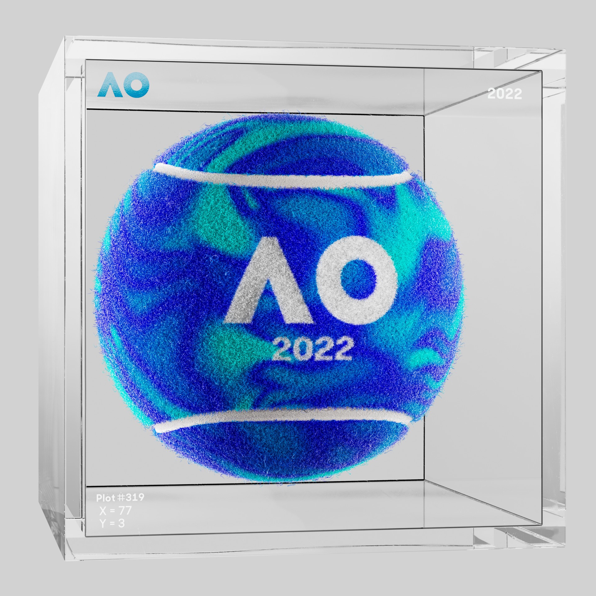 The Australian Open - The Australian Open Art Ball - AO Art Ball #6494 - NFT # 6494