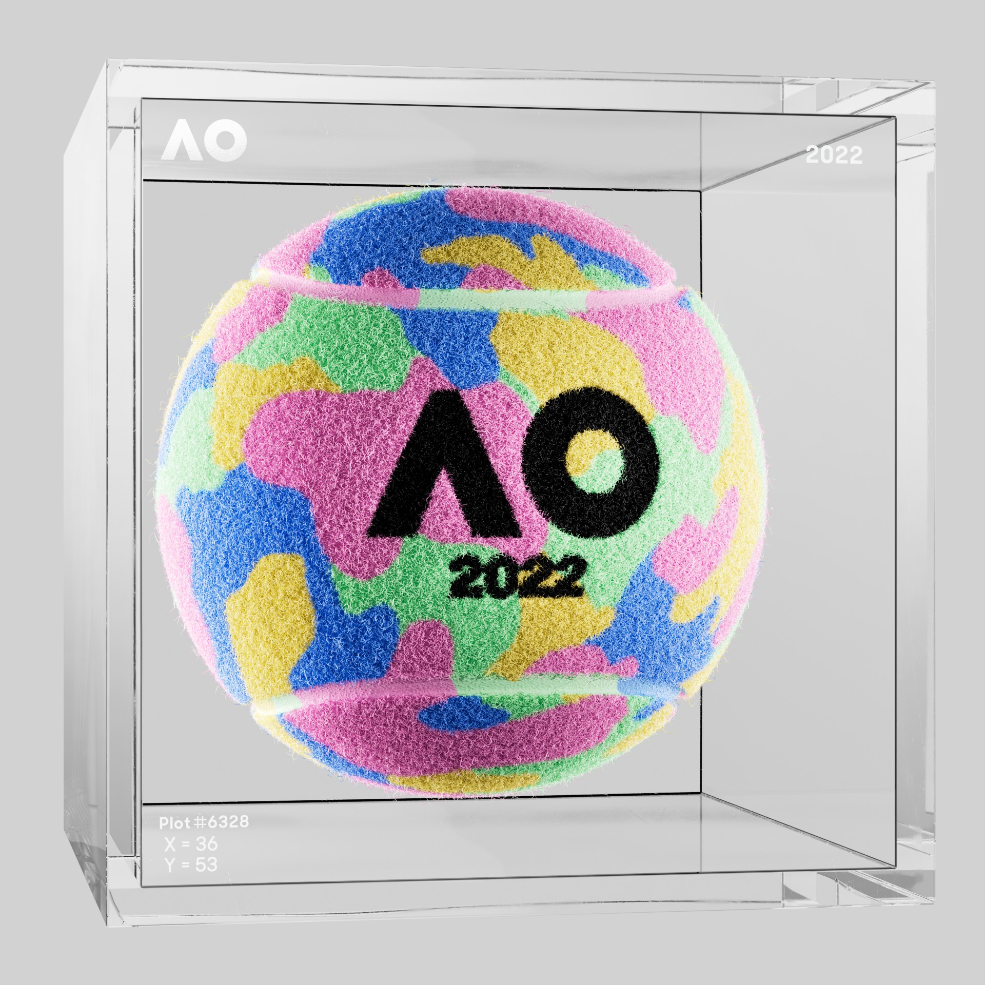 The Australian Open - The Australian Open Art Ball - AO Art Ball #6497 - NFT # 6497