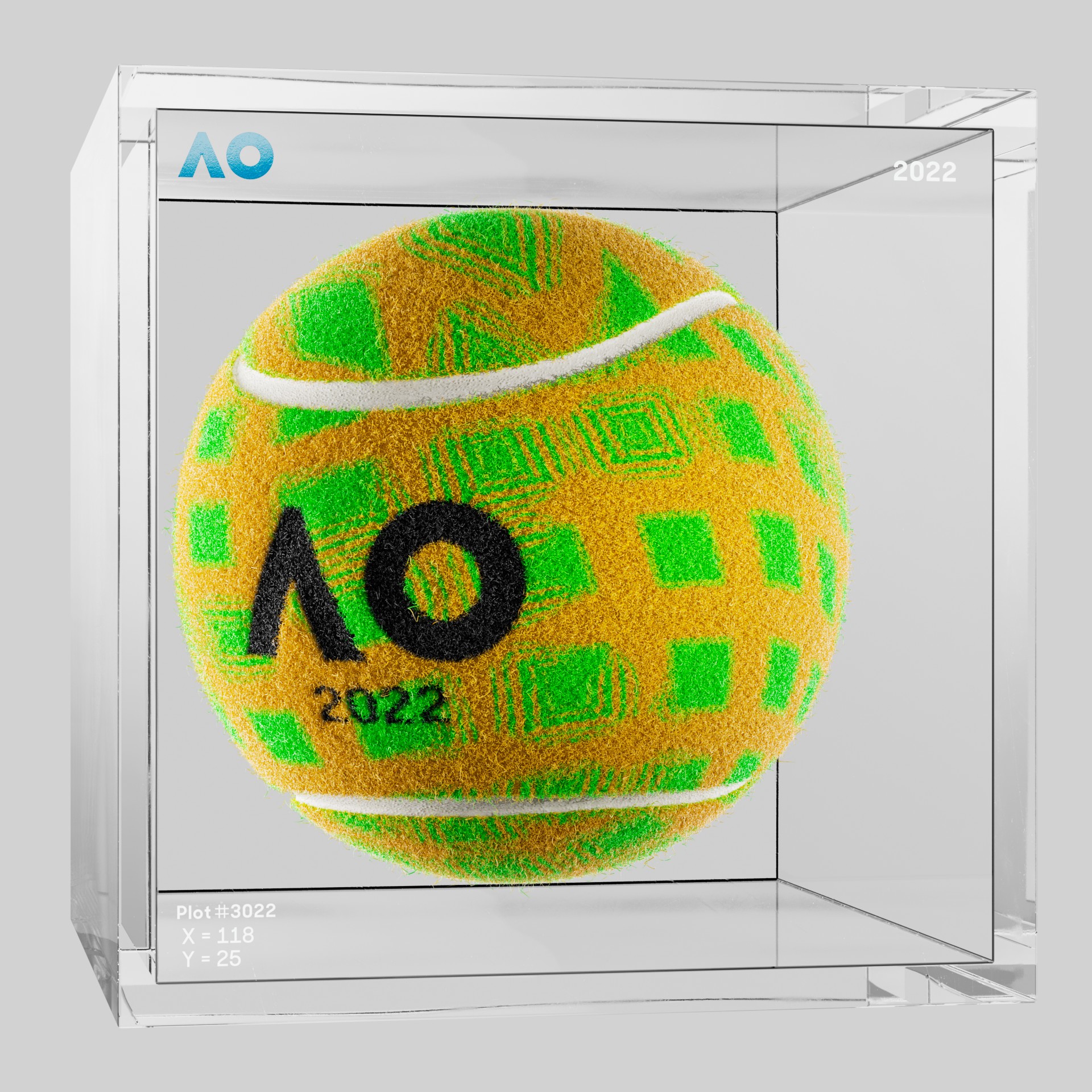 The Australian Open - The Australian Open Art Ball - AO Art Ball #6498 - NFT # 6498