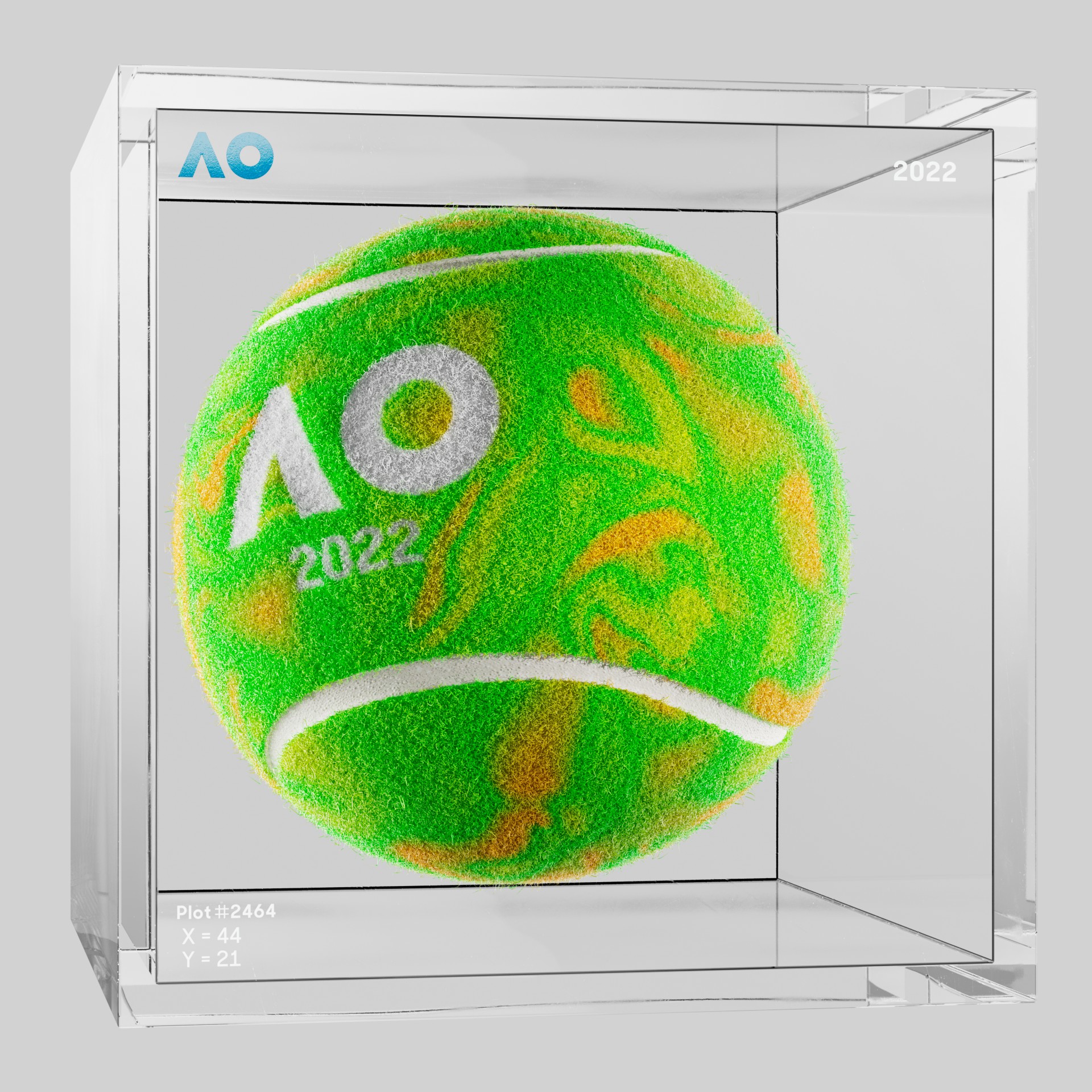 The Australian Open - The Australian Open Art Ball - AO Art Ball #650 - NFT # 650