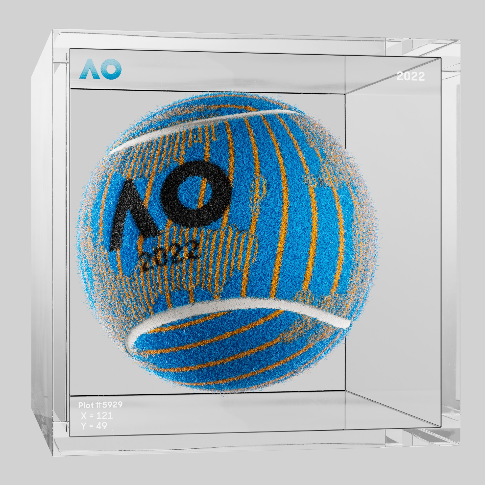 The Australian Open - The Australian Open Art Ball - AO Art Ball #6500 - NFT # 6500