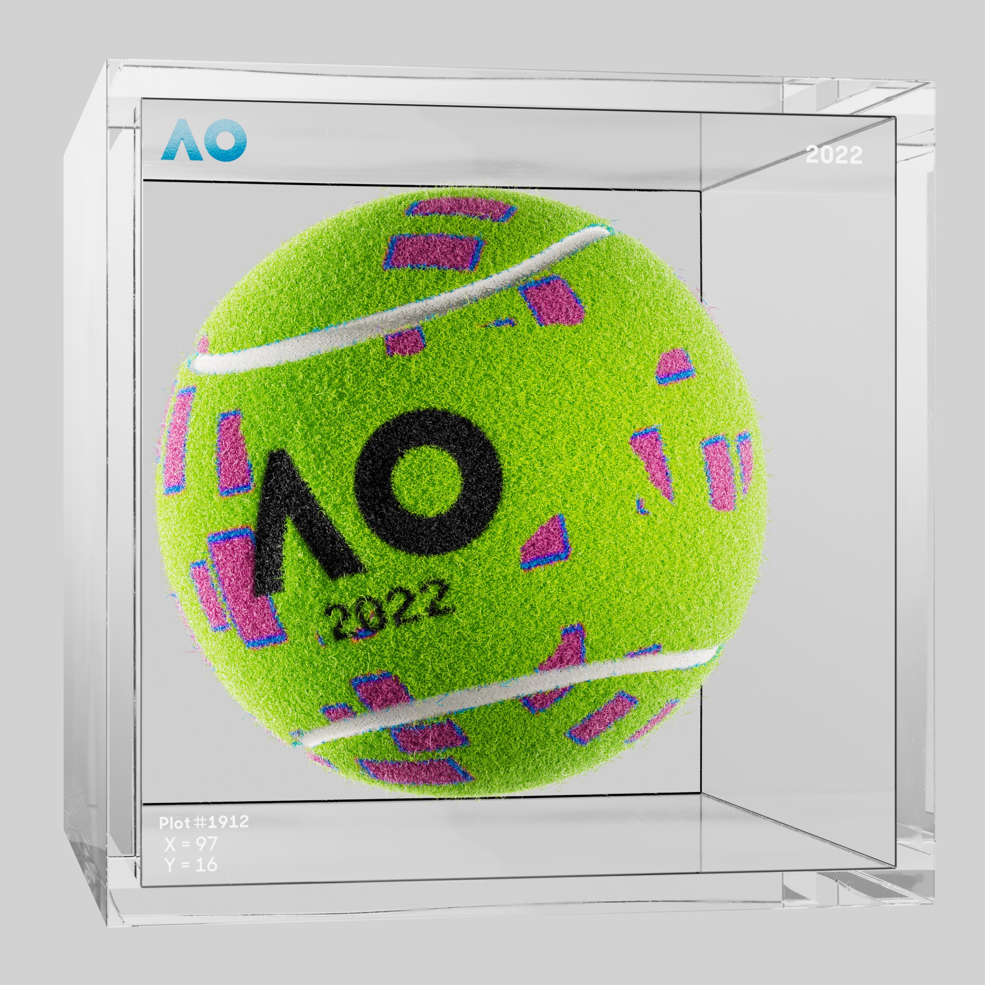The Australian Open - The Australian Open Art Ball - AO Art Ball #6501 - NFT # 6501