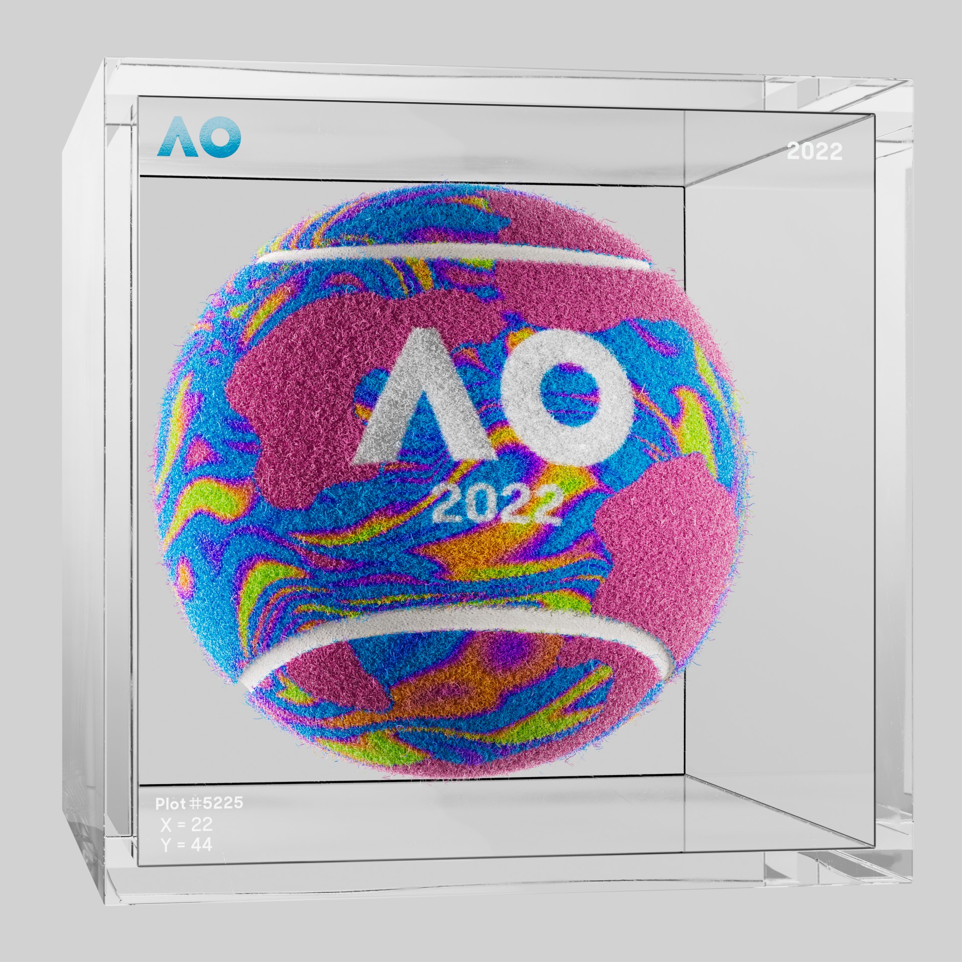 The Australian Open - The Australian Open Art Ball - AO Art Ball #6502 - NFT # 6502