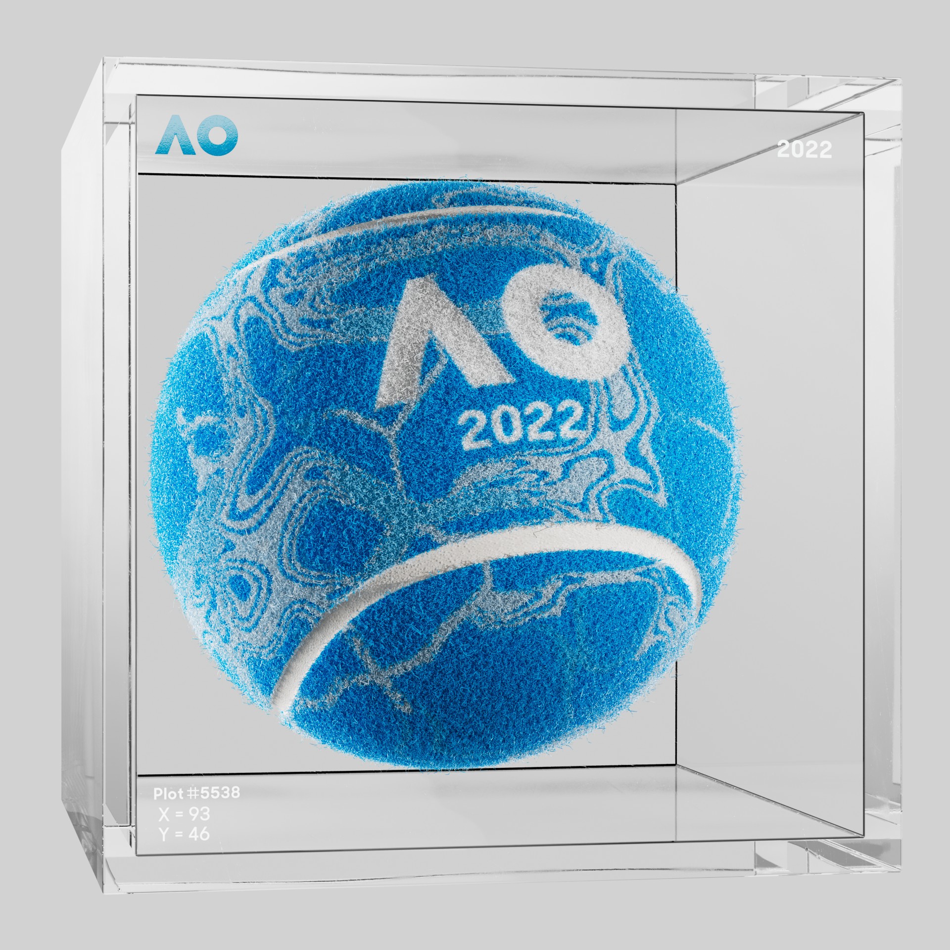 The Australian Open - The Australian Open Art Ball - AO Art Ball #6504 - NFT # 6504