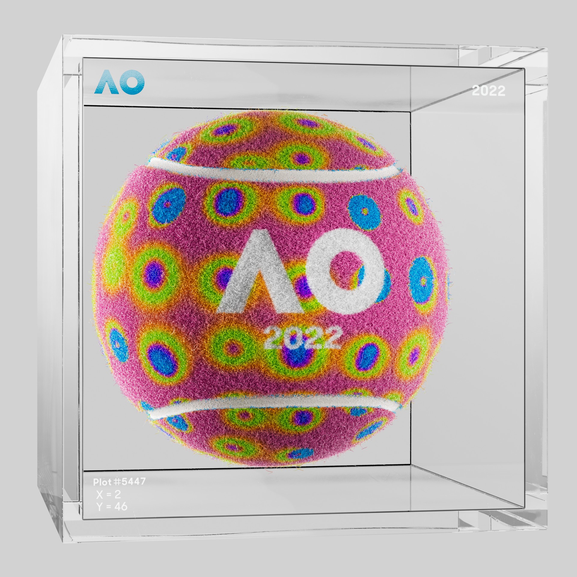 The Australian Open - The Australian Open Art Ball - AO Art Ball #6507 - NFT # 6507