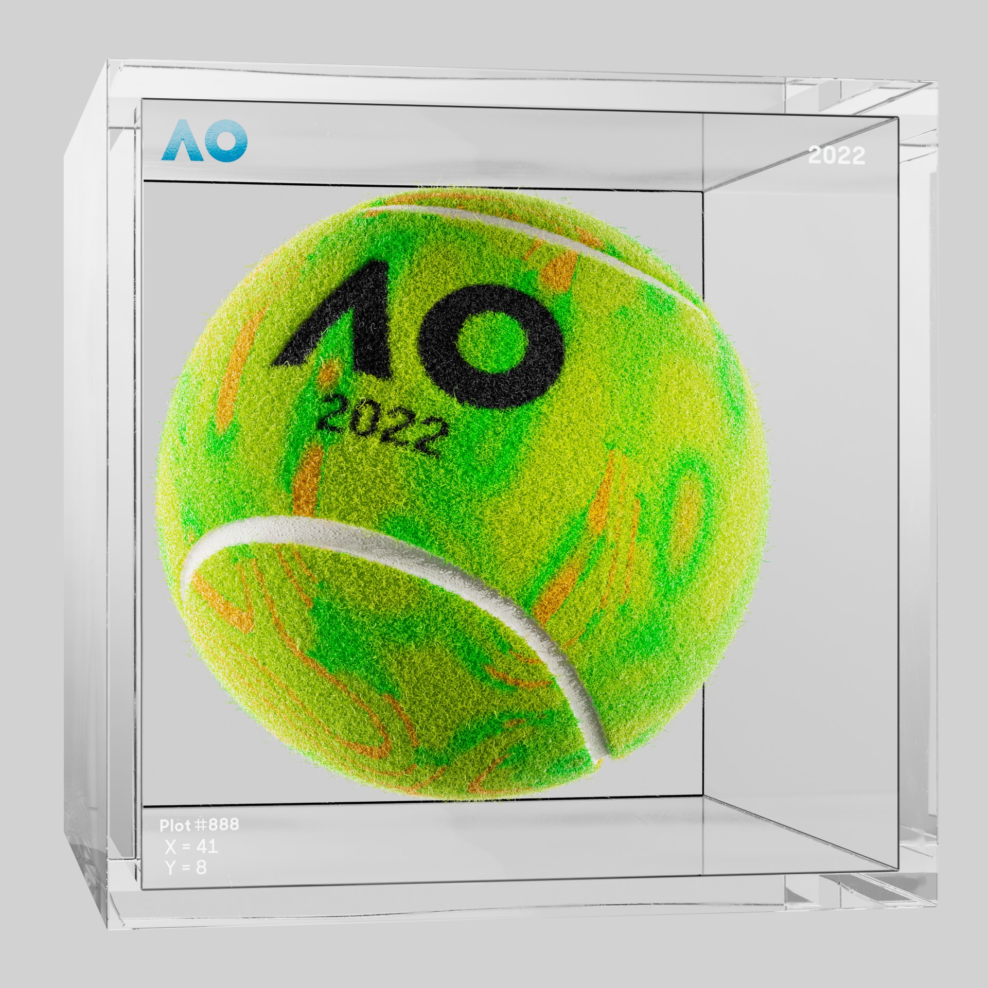 The Australian Open - The Australian Open Art Ball - AO Art Ball #6508 - NFT # 6508