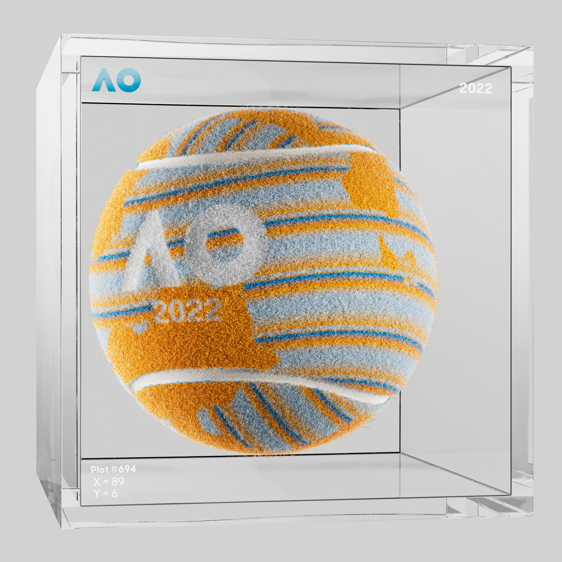 The Australian Open - The Australian Open Art Ball - AO Art Ball #6509 - NFT # 6509