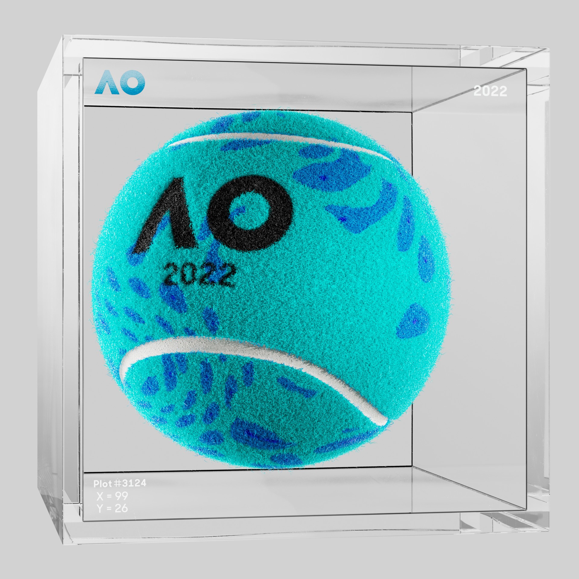 The Australian Open - The Australian Open Art Ball - AO Art Ball #651 - NFT # 651