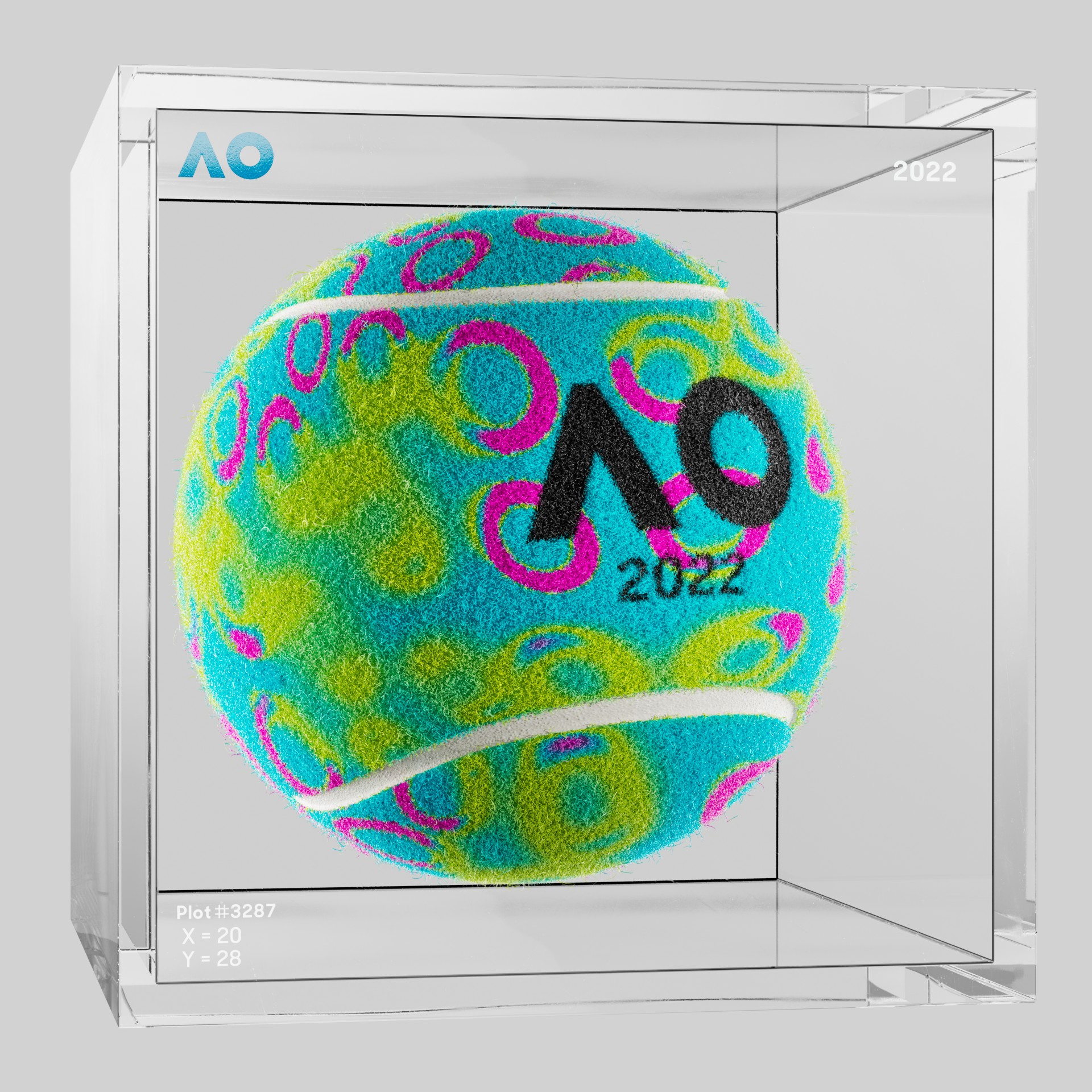 The Australian Open - The Australian Open Art Ball - AO Art Ball #6511 - NFT # 6511