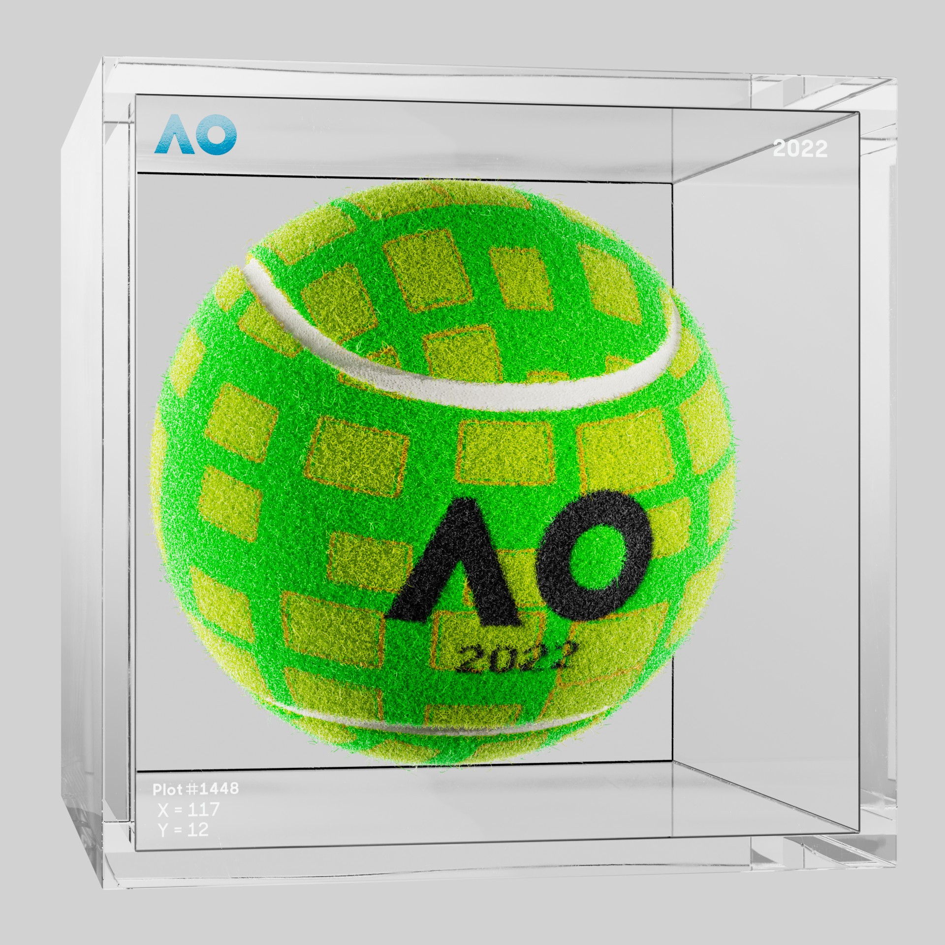 The Australian Open - The Australian Open Art Ball - AO Art Ball #6513 - NFT # 6513