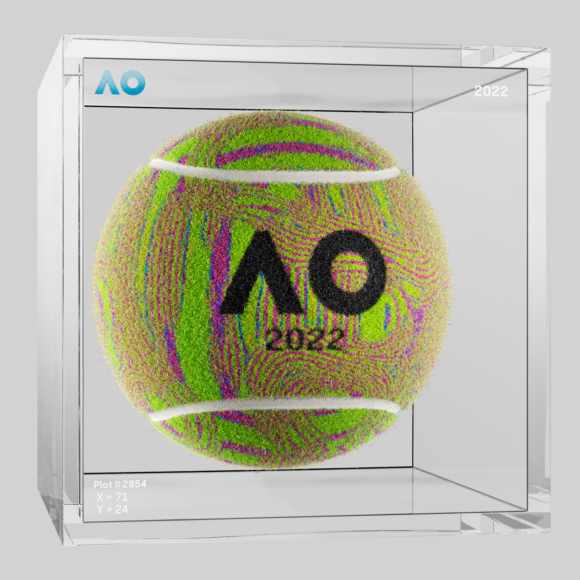 The Australian Open - The Australian Open Art Ball - AO Art Ball #6514 - NFT # 6514