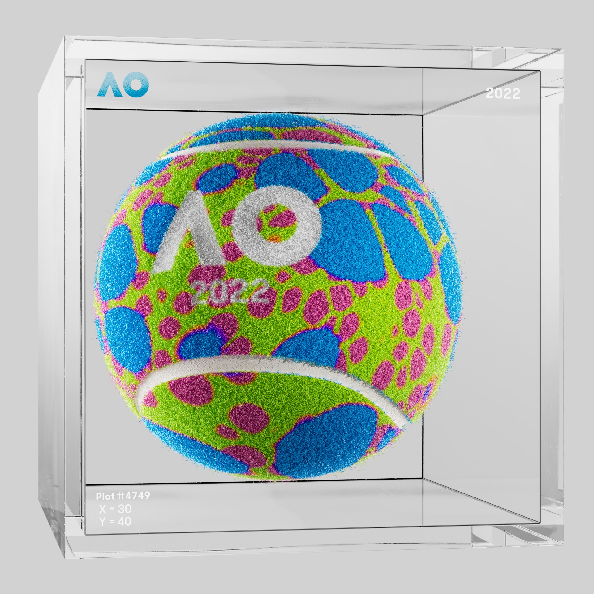 The Australian Open - The Australian Open Art Ball - AO Art Ball #6515 - NFT # 6515