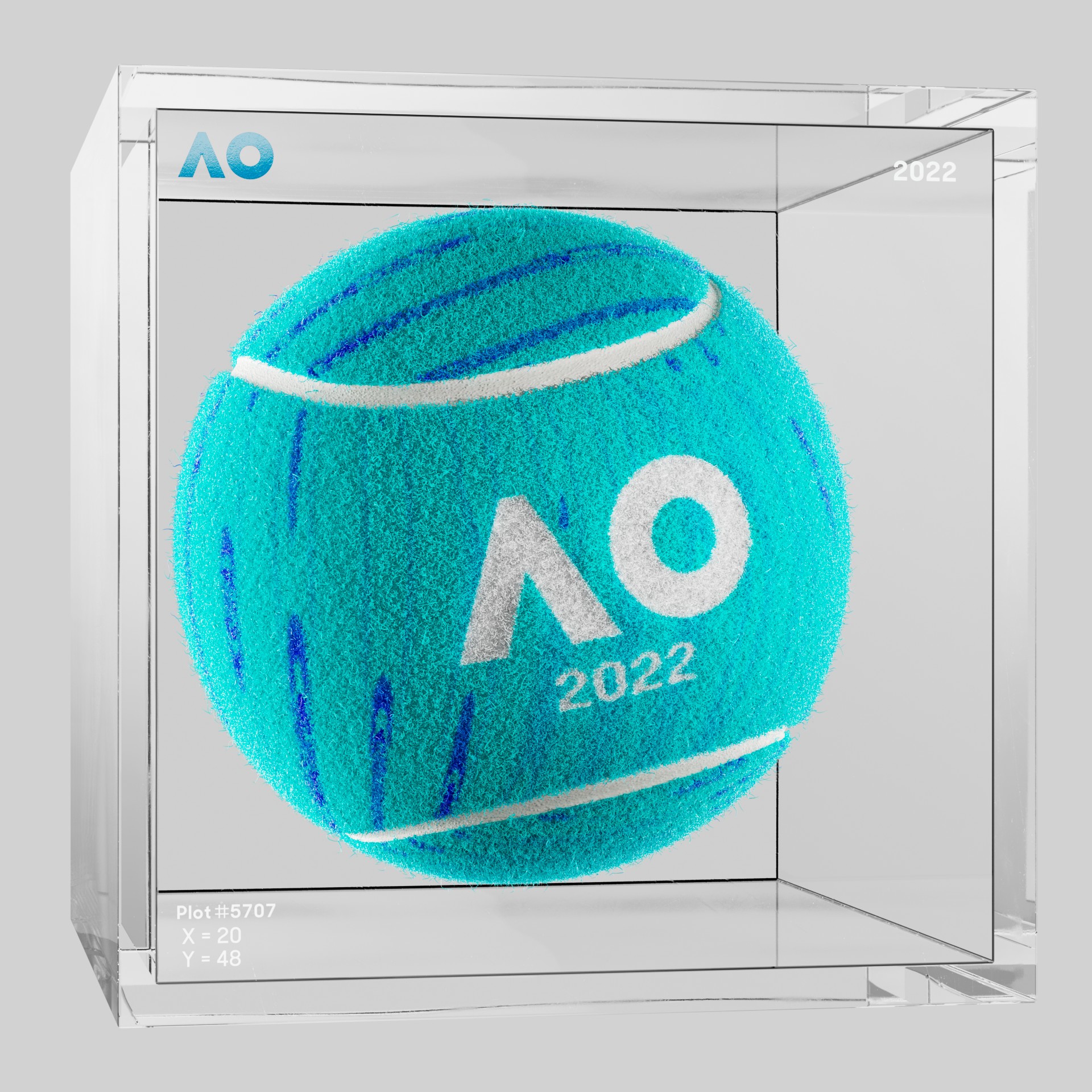 The Australian Open - The Australian Open Art Ball - AO Art Ball #6517 - NFT # 6517