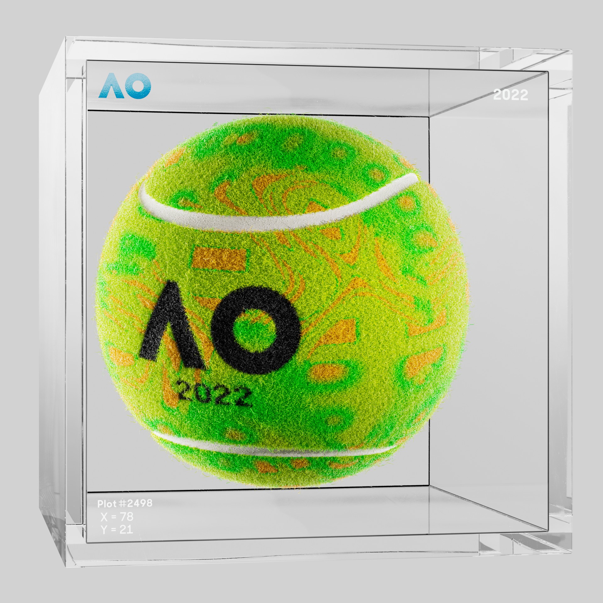 The Australian Open - The Australian Open Art Ball - AO Art Ball #6519 - NFT # 6519