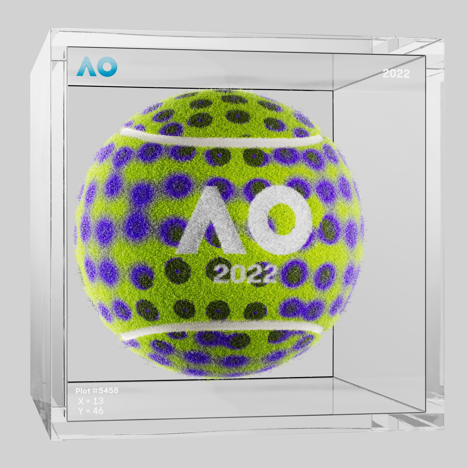 The Australian Open - The Australian Open Art Ball - AO Art Ball #6521 - NFT # 6521