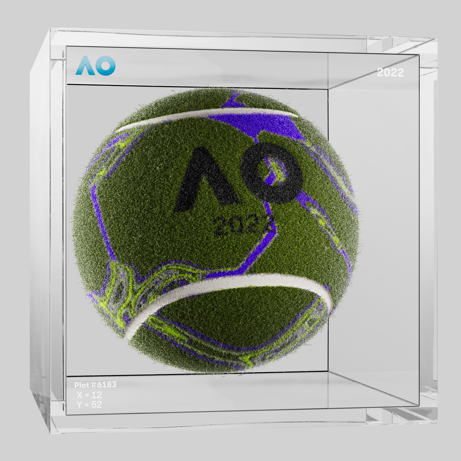 The Australian Open - The Australian Open Art Ball - AO Art Ball #6524 - NFT # 6524