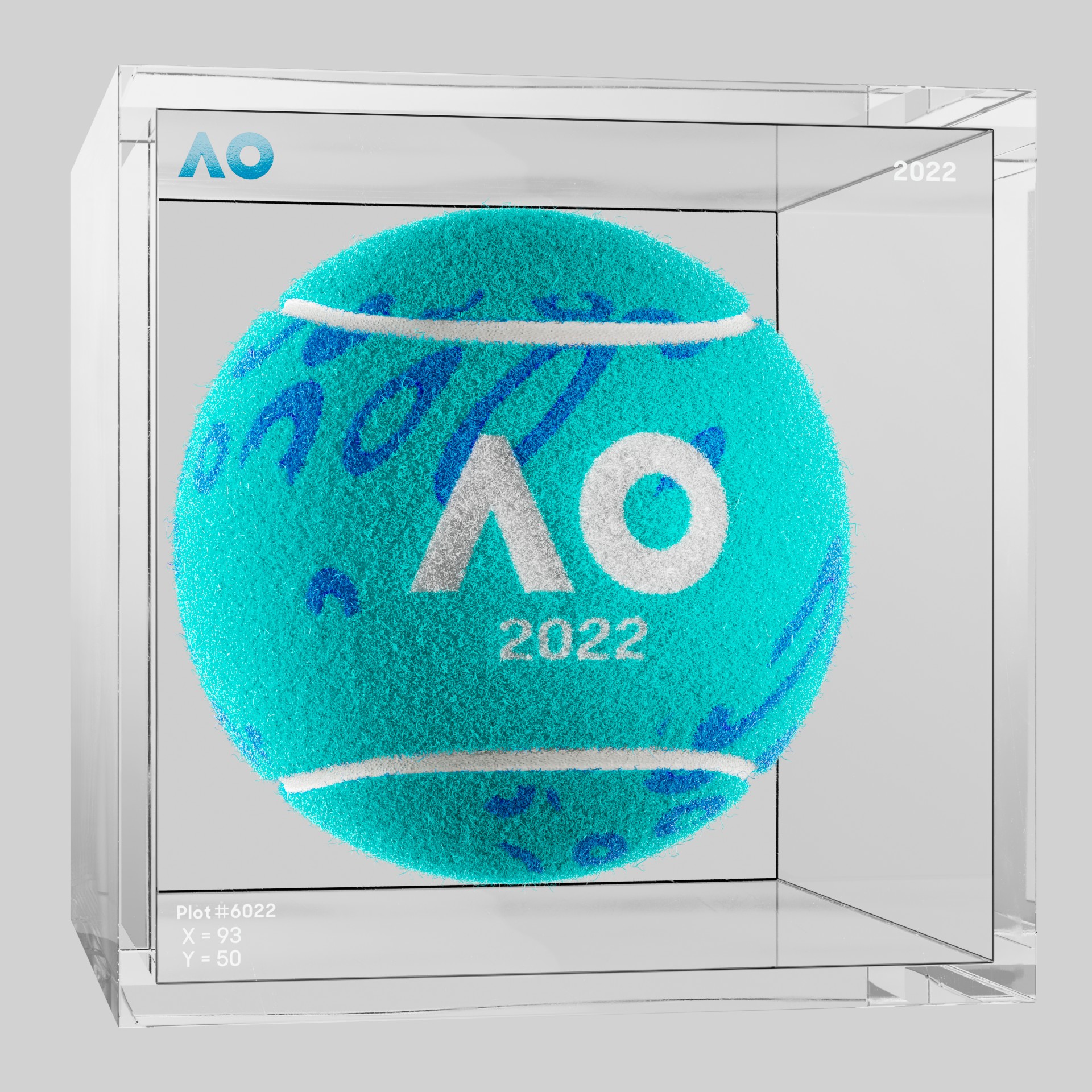 The Australian Open - The Australian Open Art Ball - AO Art Ball #6525 - NFT # 6525