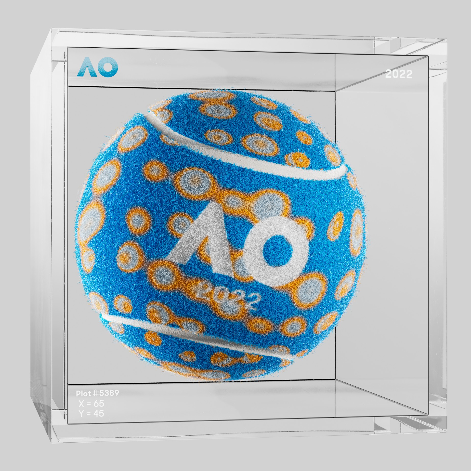 The Australian Open - The Australian Open Art Ball - AO Art Ball #6530 - NFT # 6530