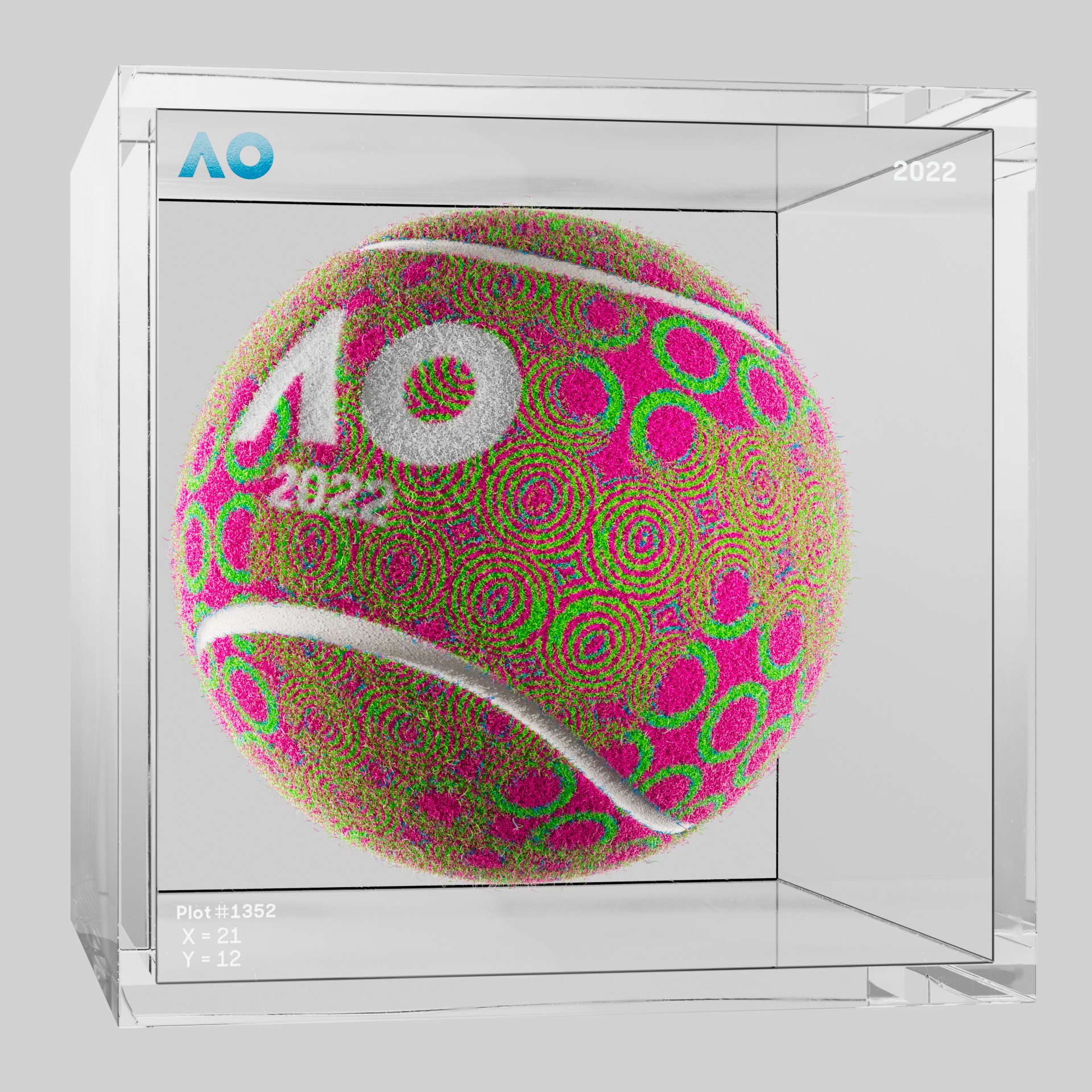 The Australian Open - The Australian Open Art Ball - AO Art Ball #6532 - NFT # 6532