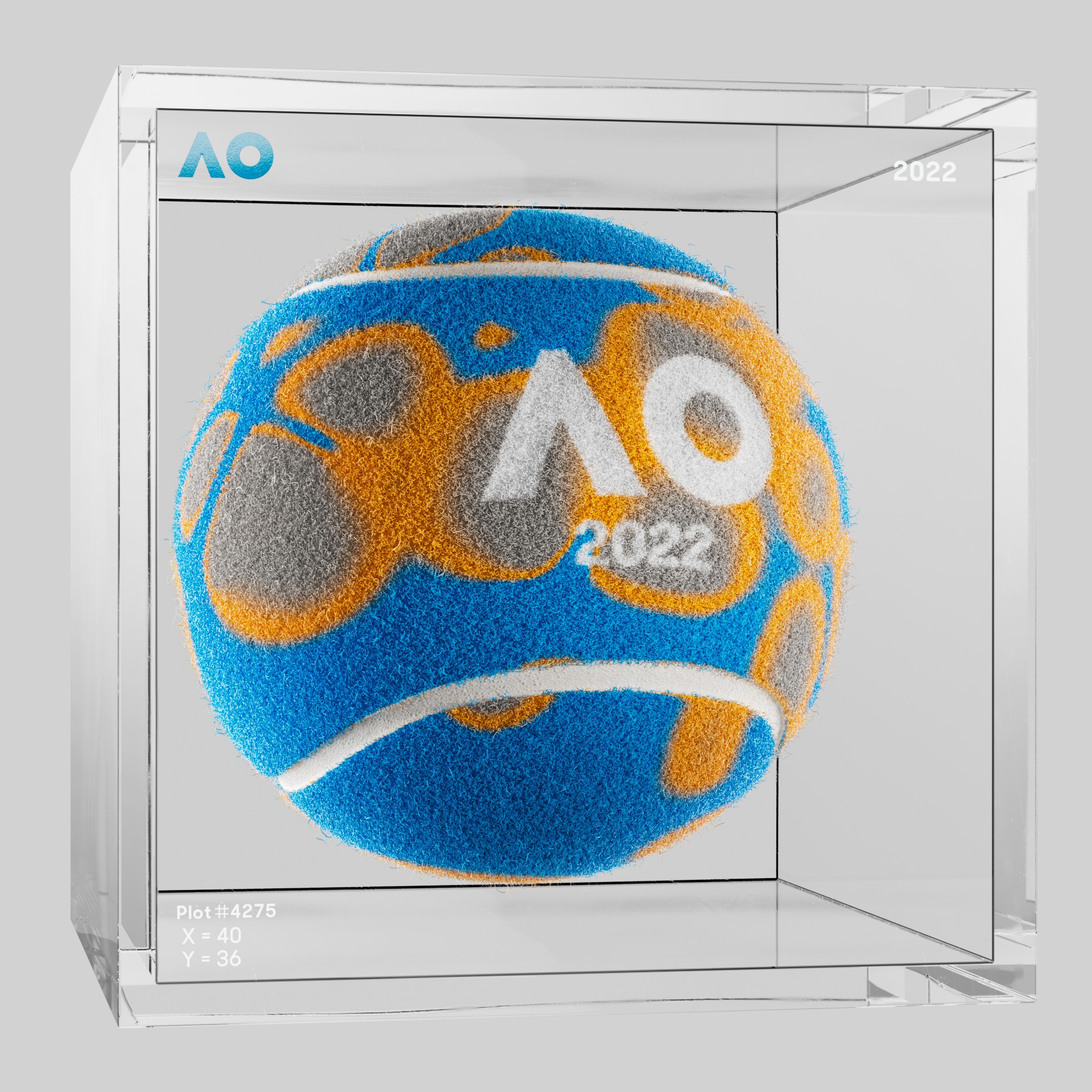 The Australian Open - The Australian Open Art Ball - AO Art Ball #6533 - NFT # 6533