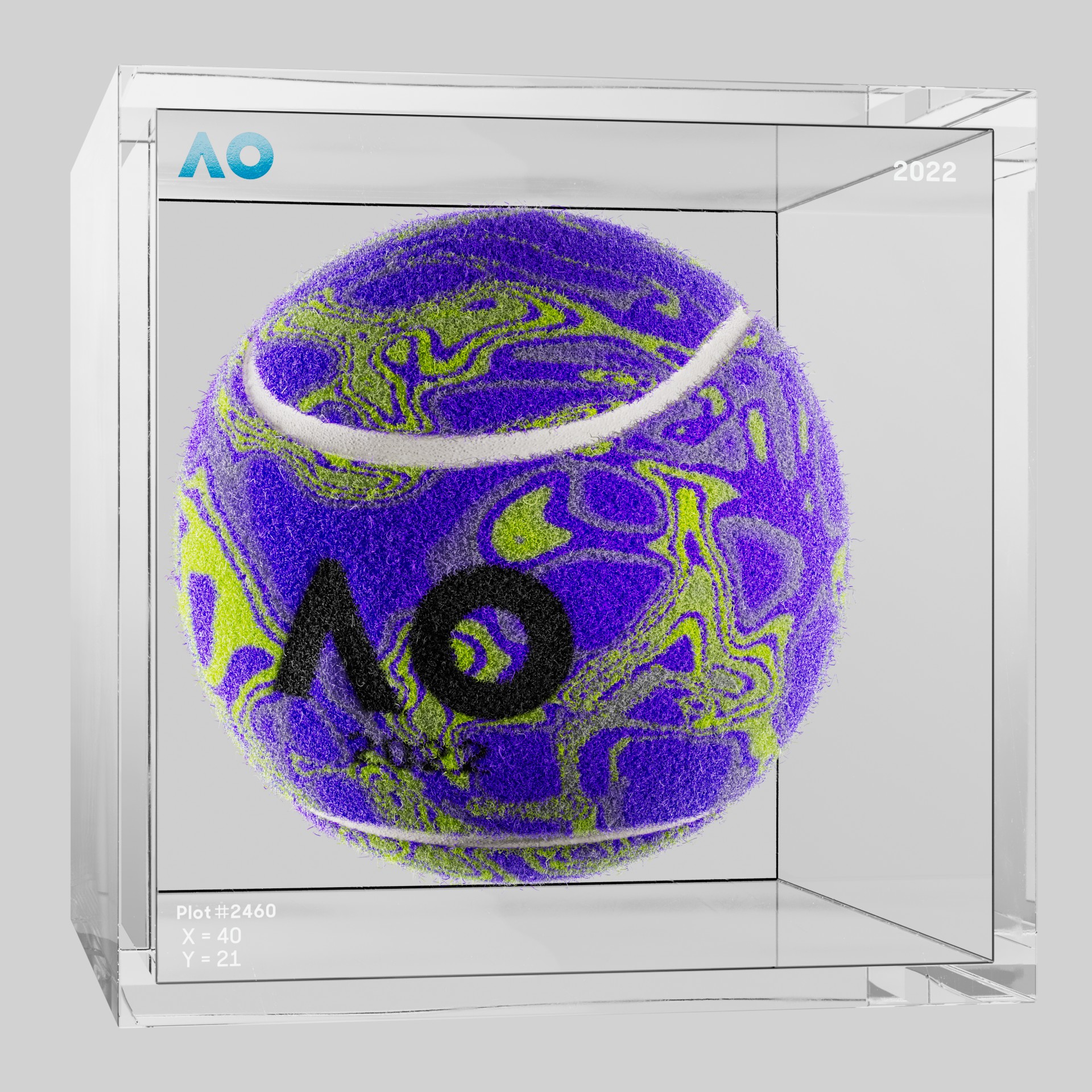 The Australian Open - The Australian Open Art Ball - AO Art Ball #6535 - NFT # 6535