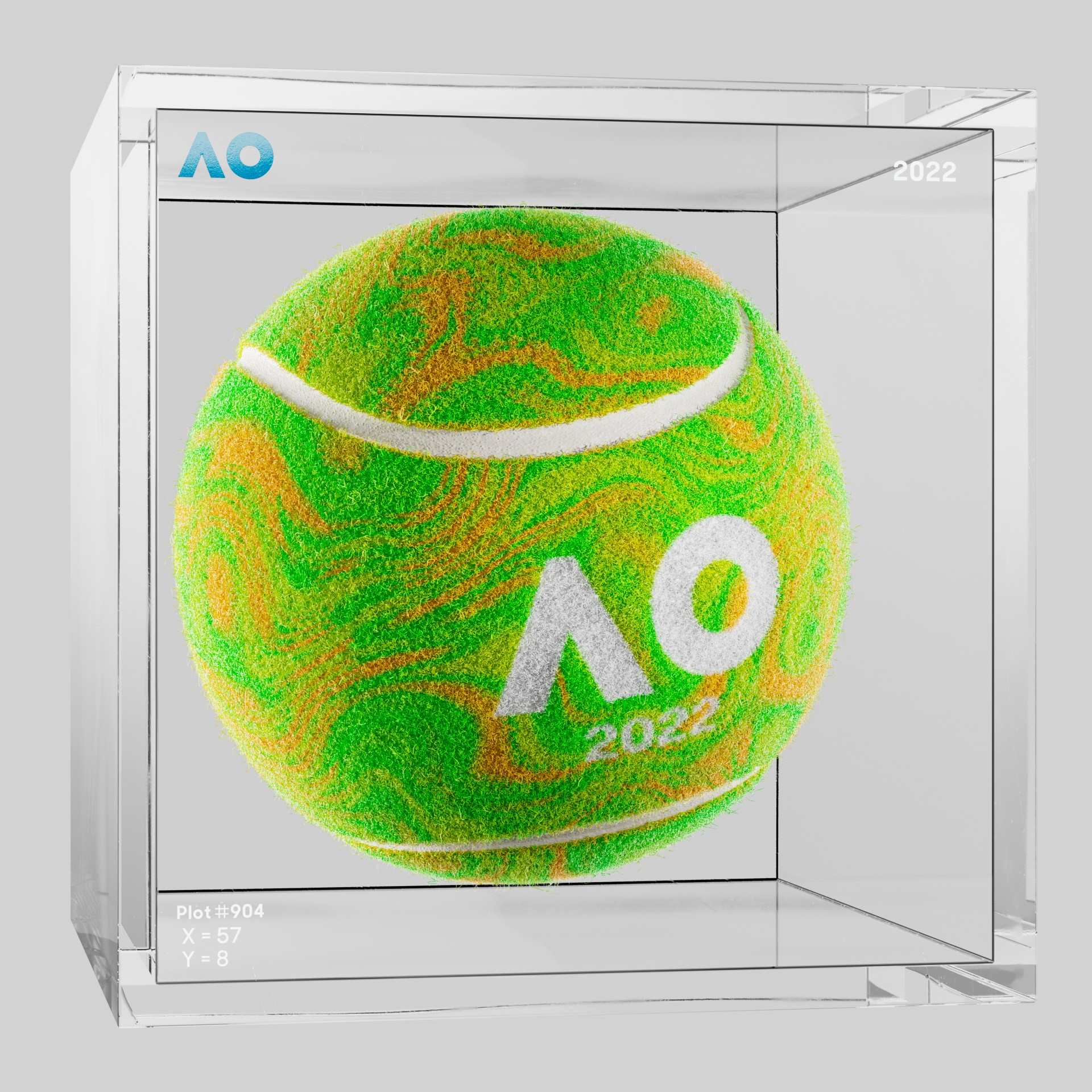 The Australian Open - The Australian Open Art Ball - AO Art Ball #6537 - NFT # 6537