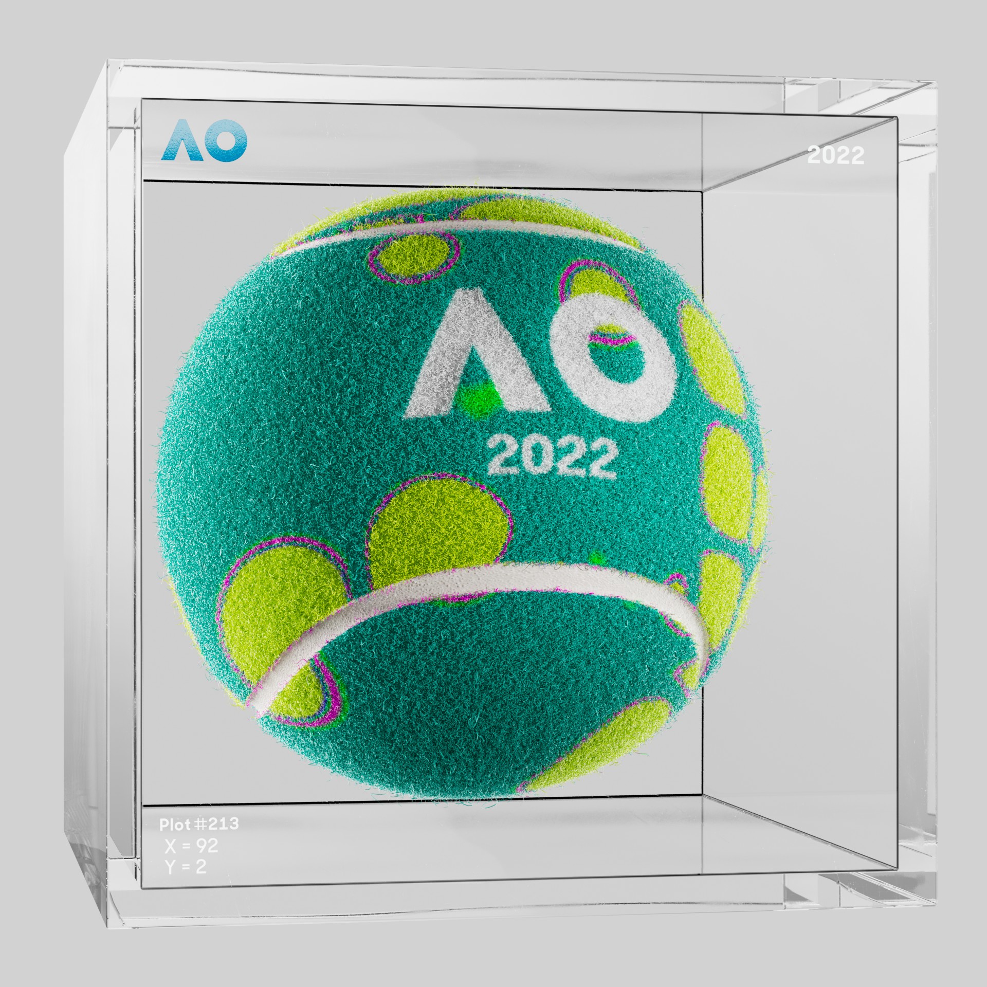 The Australian Open - The Australian Open Art Ball - AO Art Ball #6538 - NFT # 6538