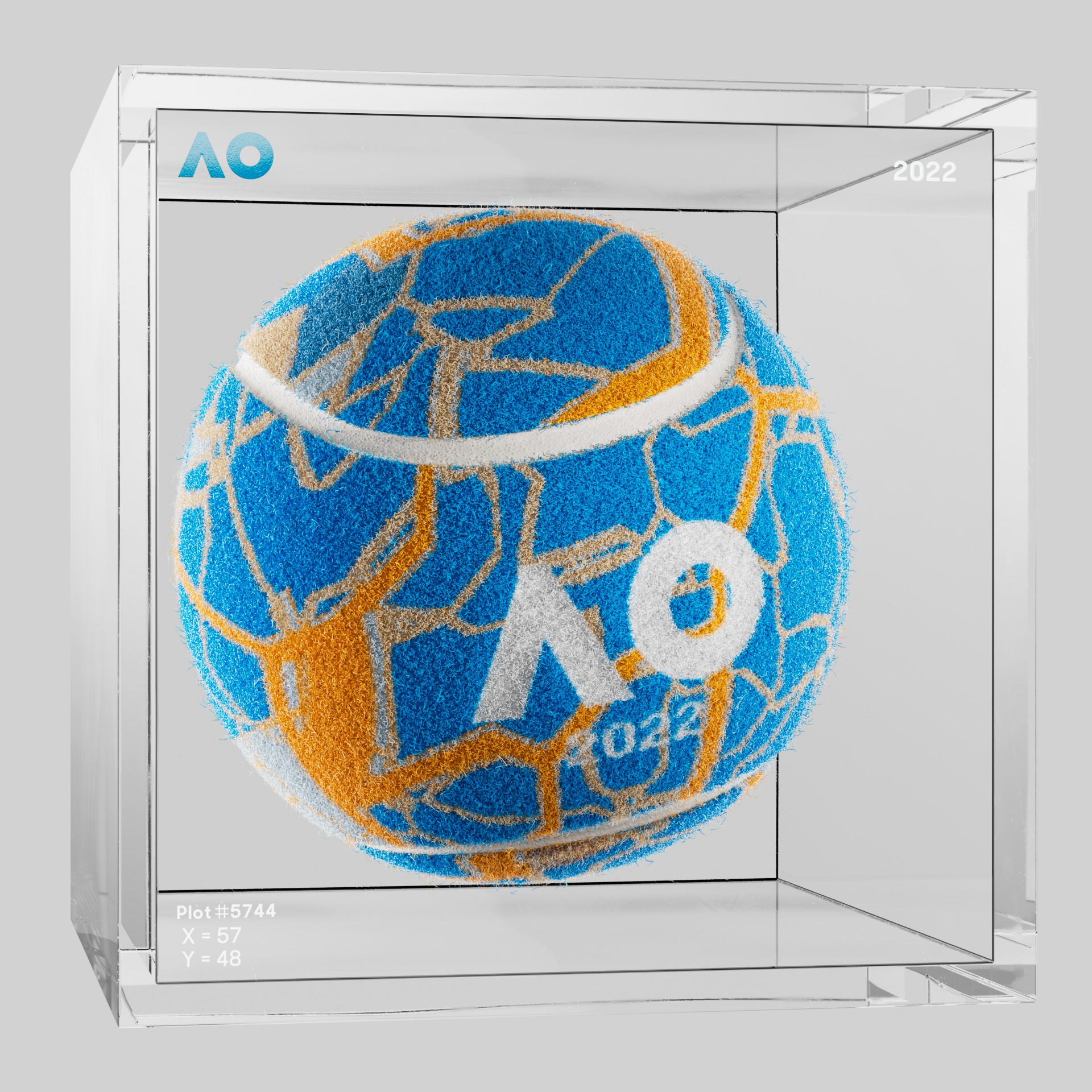 The Australian Open - The Australian Open Art Ball - AO Art Ball #654 - NFT # 654