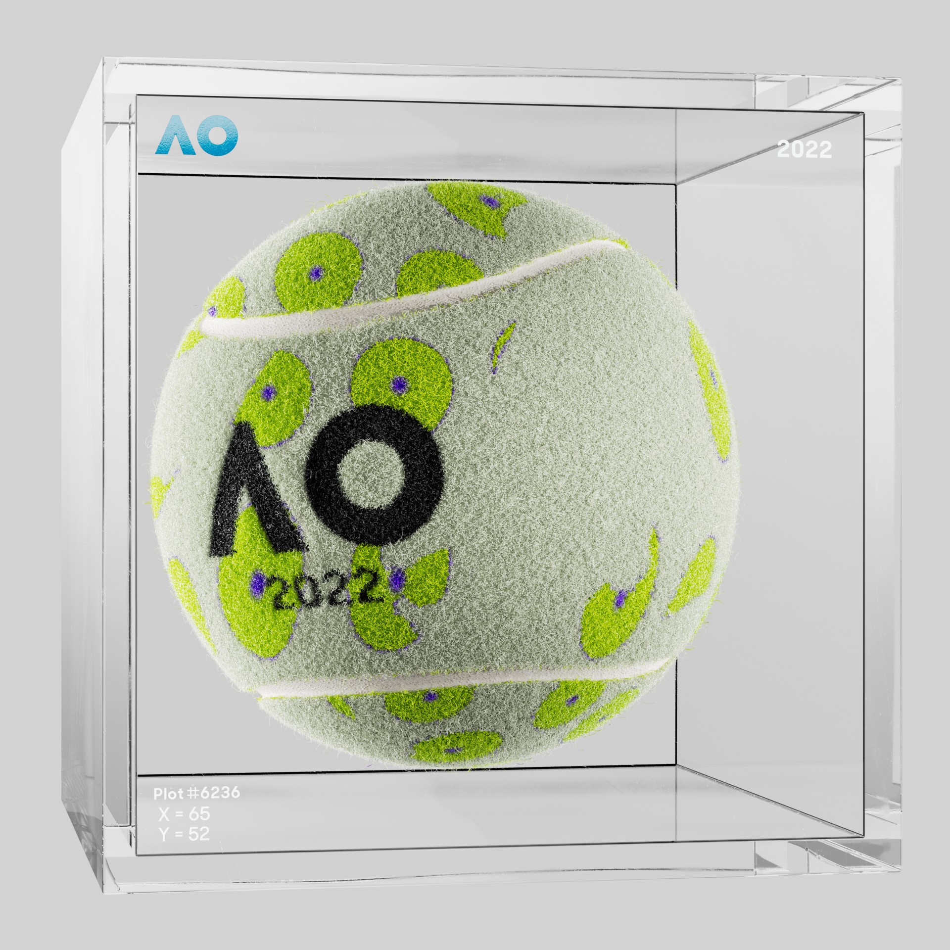 The Australian Open - The Australian Open Art Ball - AO Art Ball #6541 - NFT # 6541