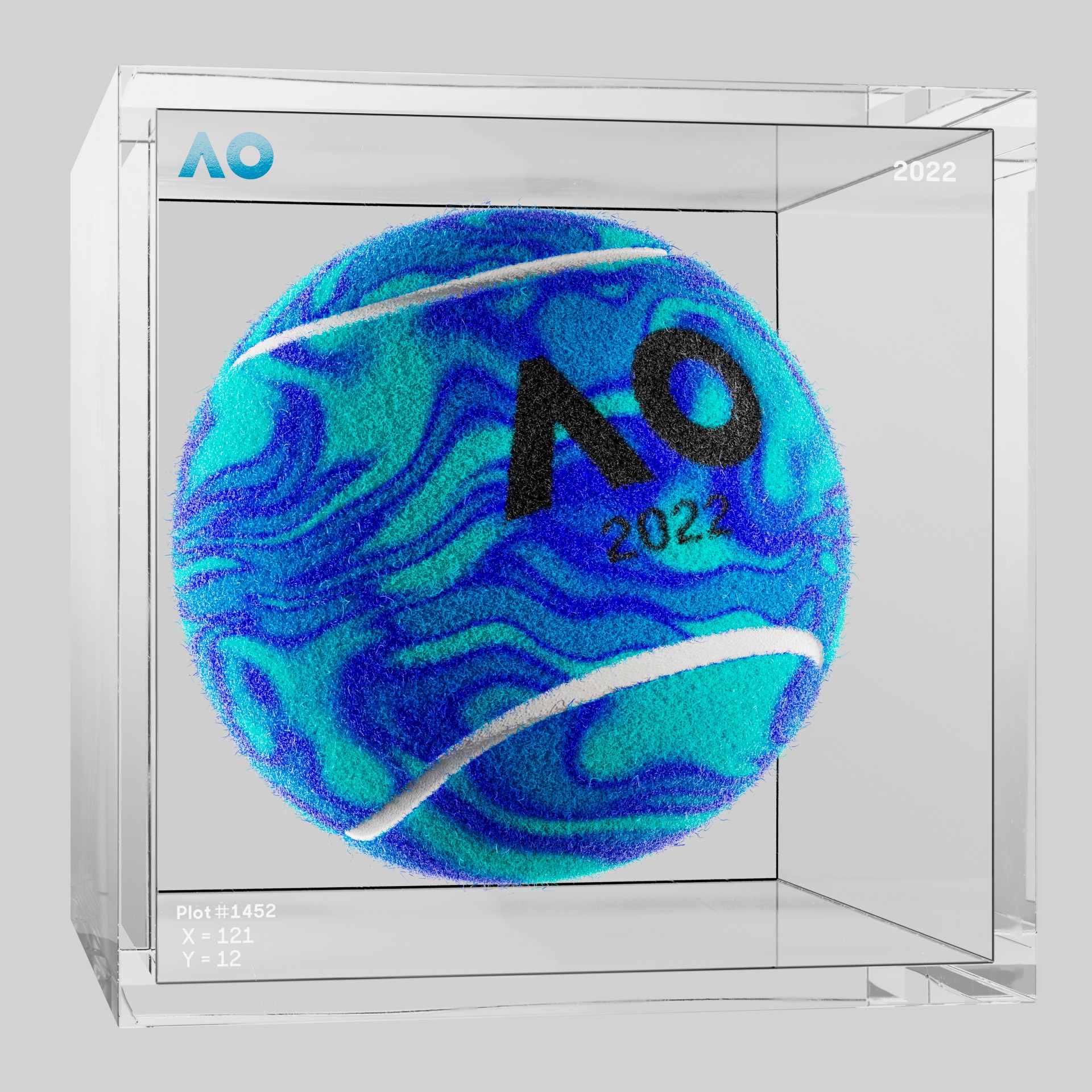 The Australian Open - The Australian Open Art Ball - AO Art Ball #6543 - NFT # 6543