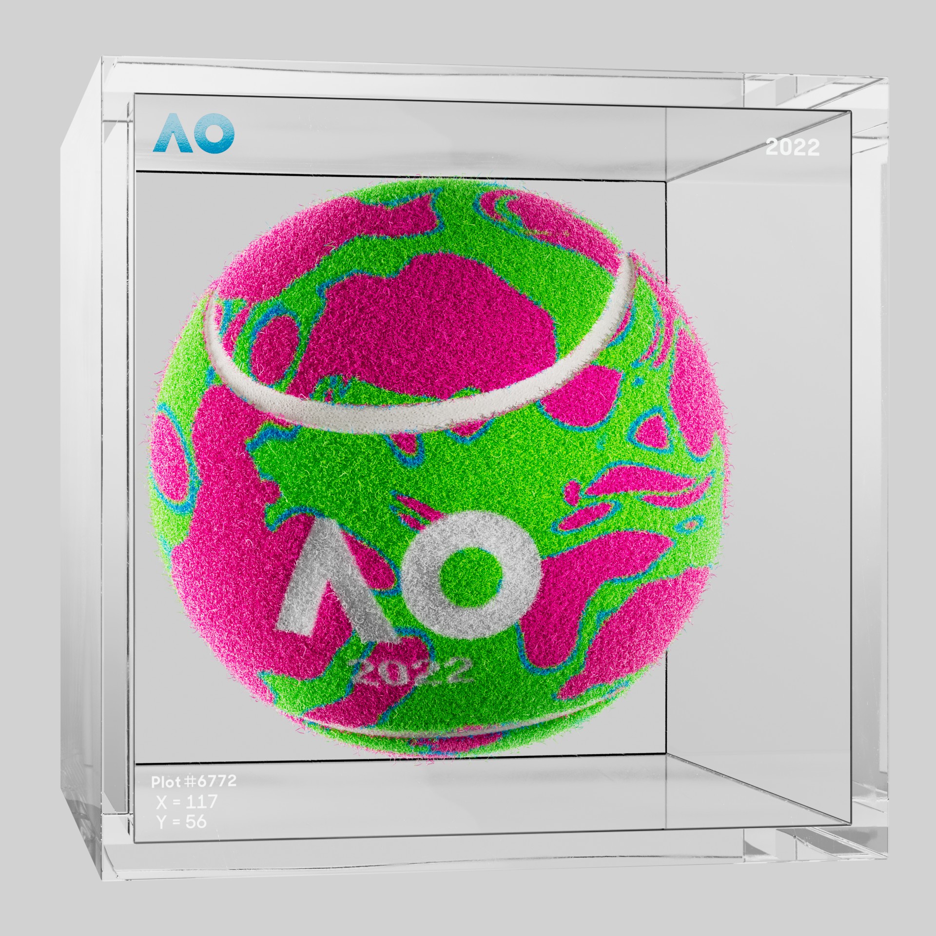 The Australian Open - The Australian Open Art Ball - AO Art Ball #6545 - NFT # 6545