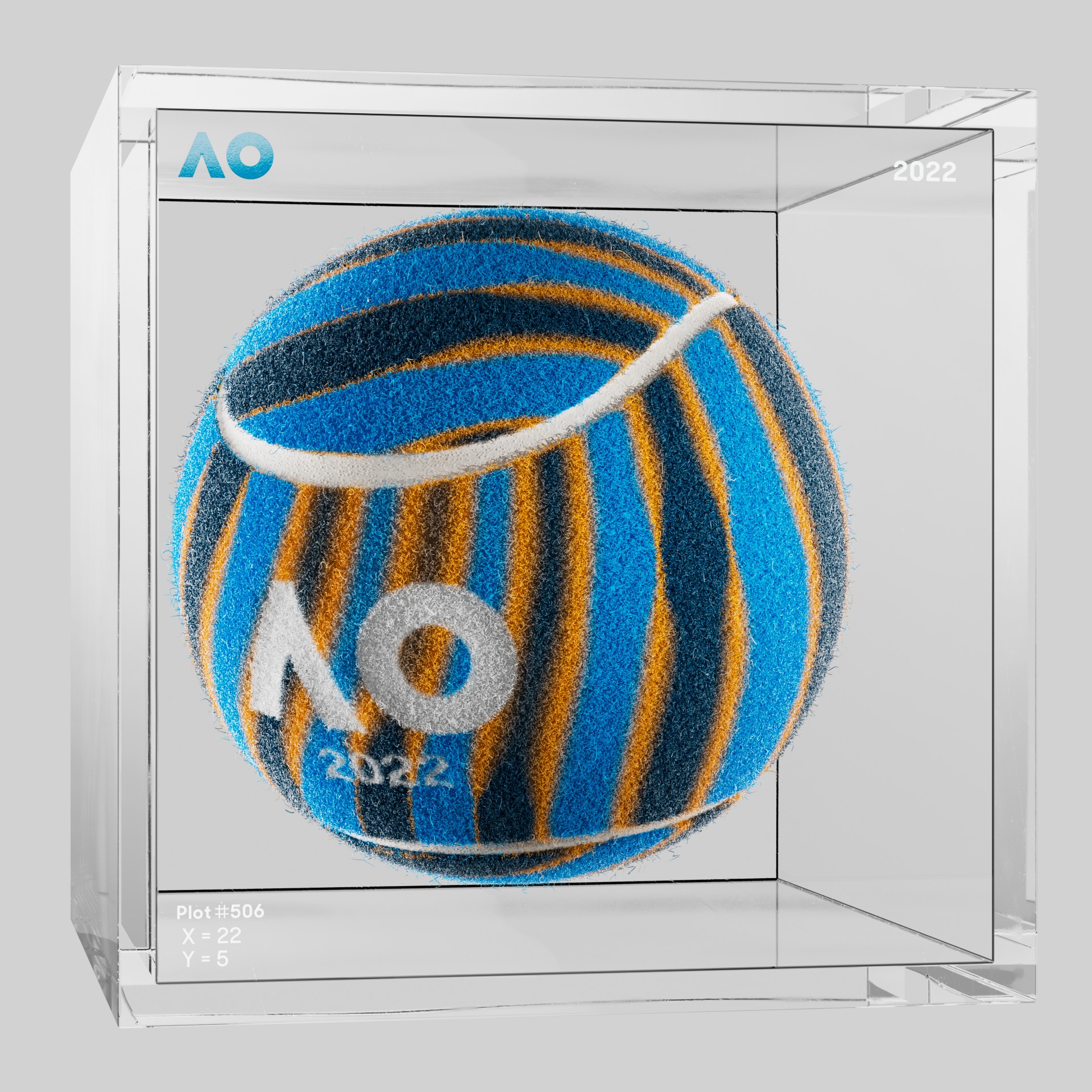 The Australian Open - The Australian Open Art Ball - AO Art Ball #6546 - NFT # 6546
