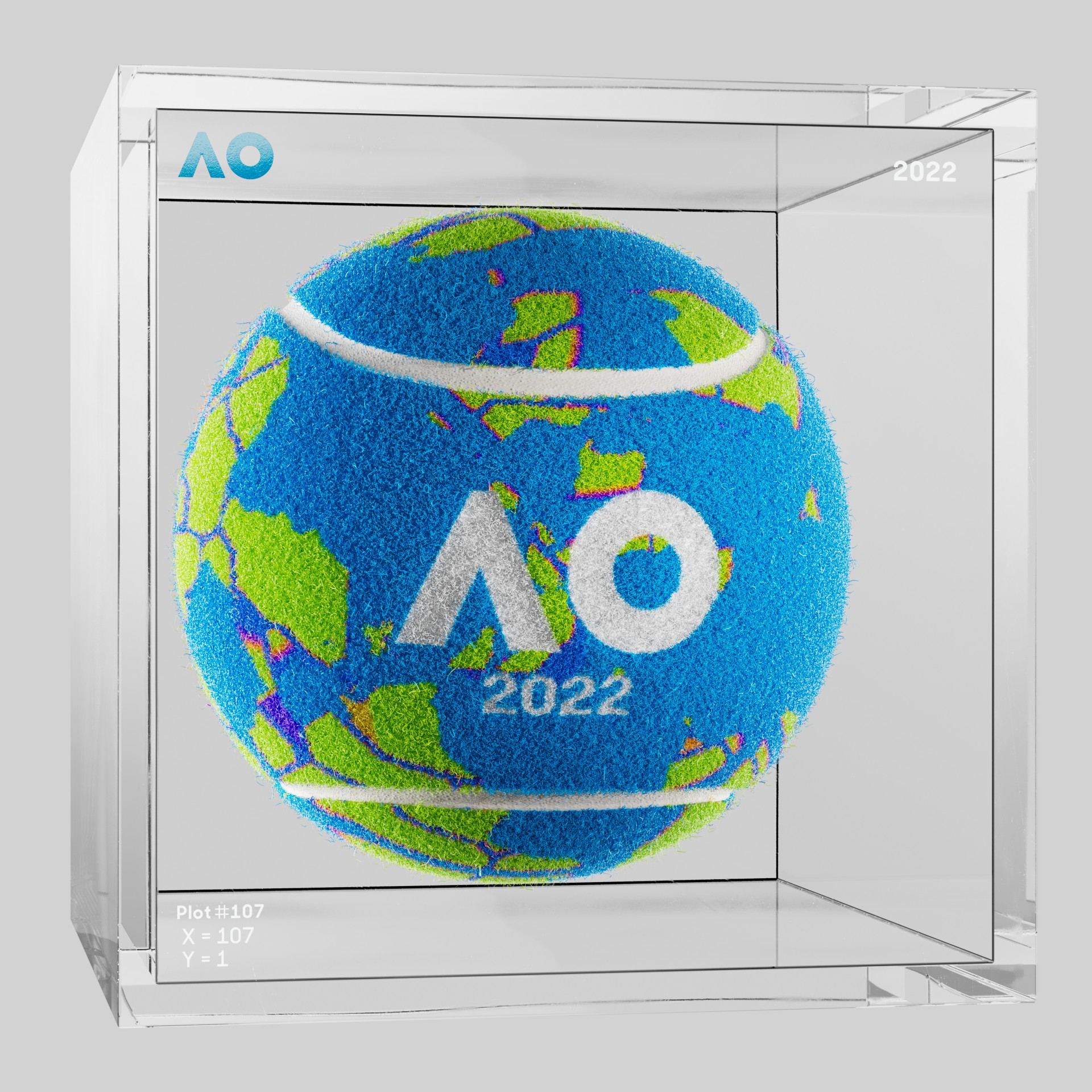 The Australian Open - The Australian Open Art Ball - AO Art Ball #6547 - NFT # 6547