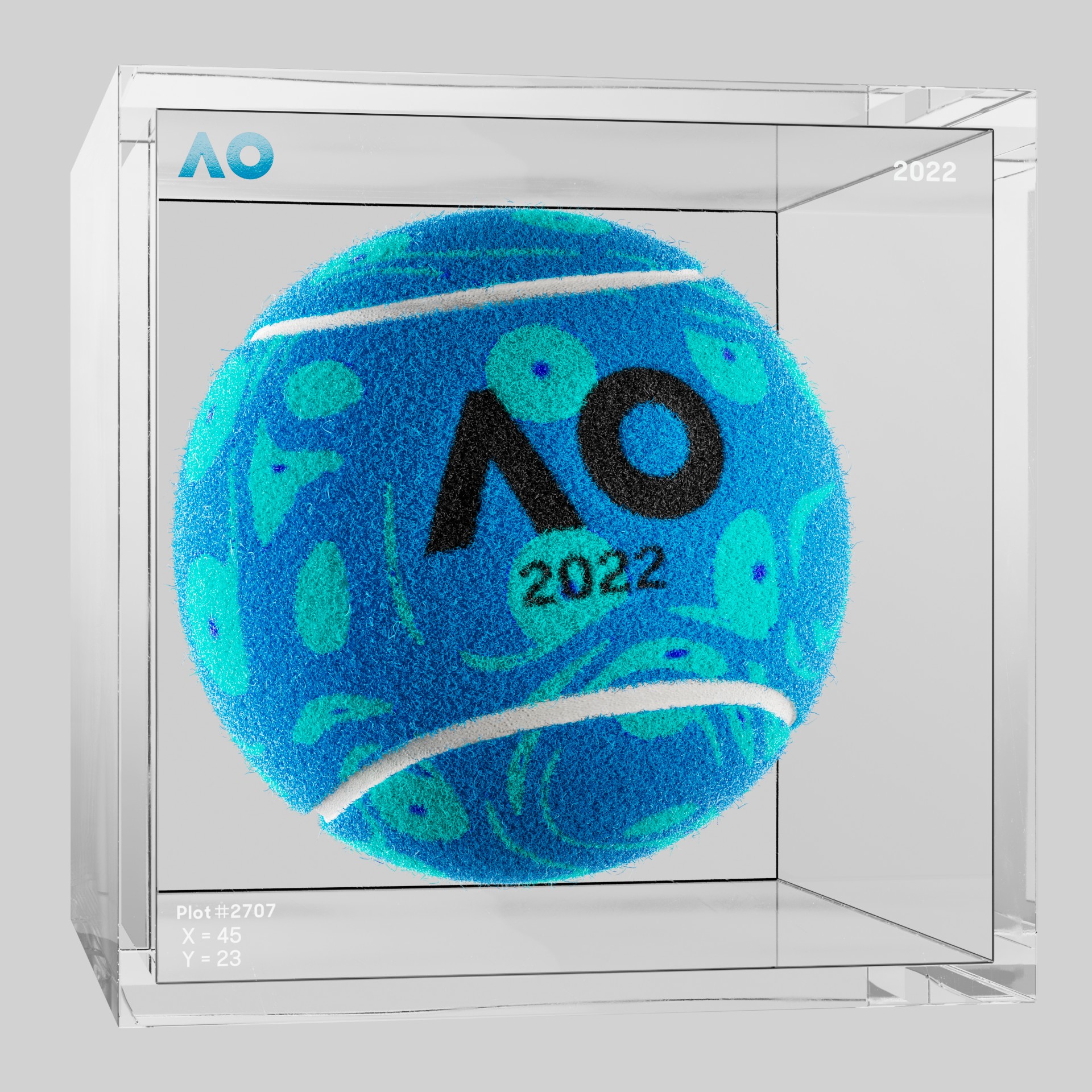 The Australian Open - The Australian Open Art Ball - AO Art Ball #6552 - NFT # 6552
