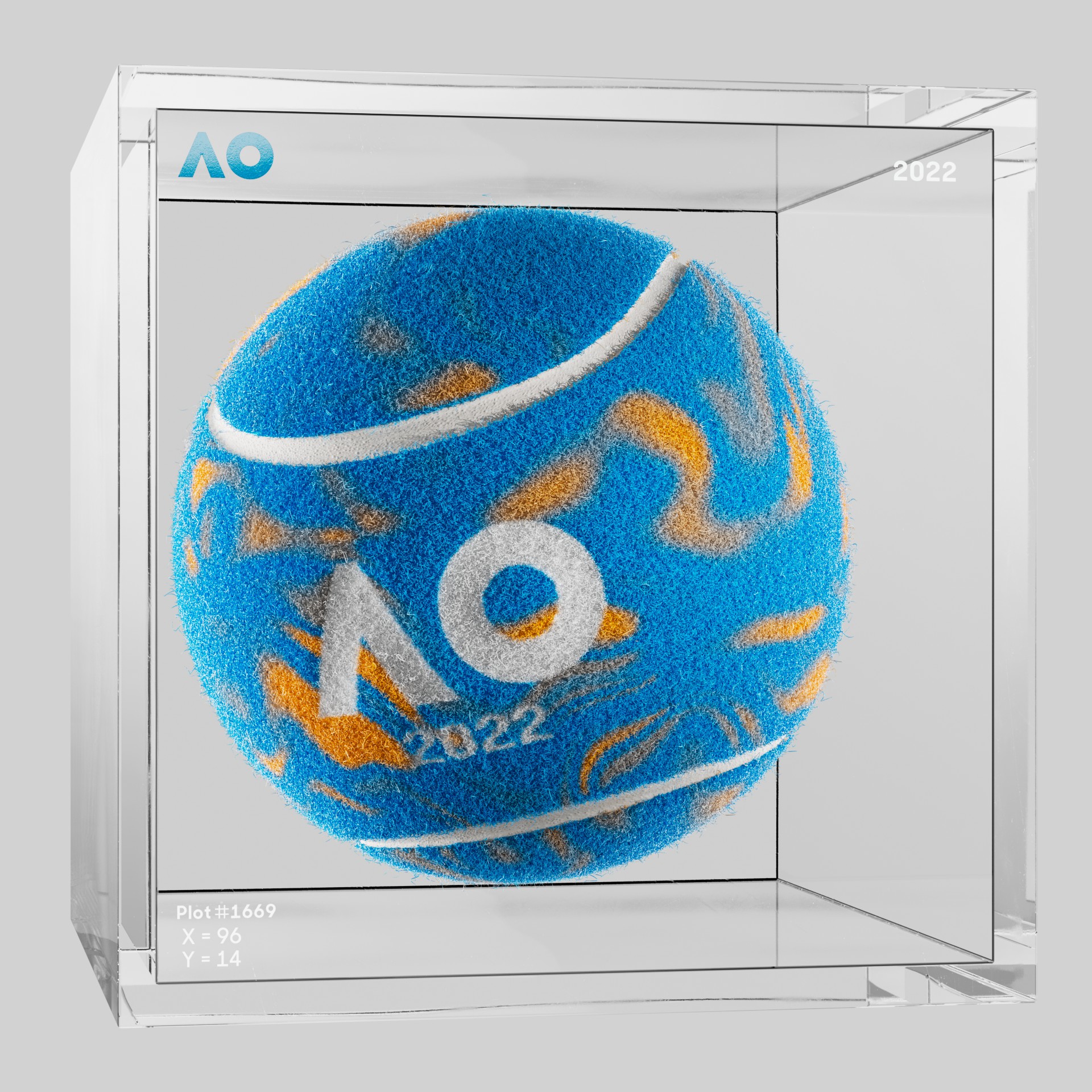 The Australian Open - The Australian Open Art Ball - AO Art Ball #6557 - NFT # 6557