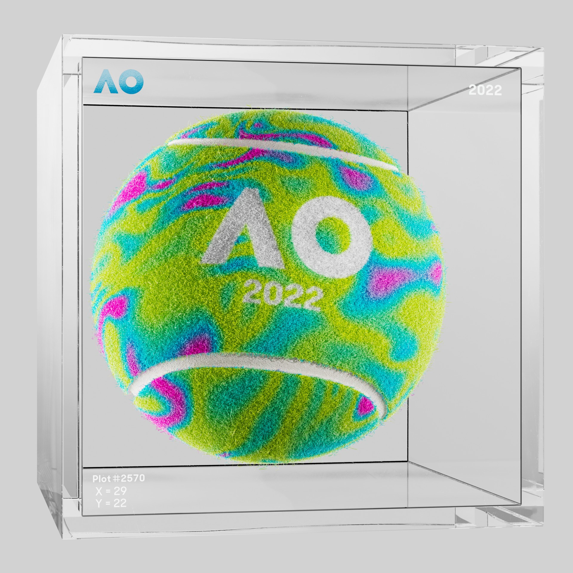 The Australian Open - The Australian Open Art Ball - AO Art Ball #6559 - NFT # 6559