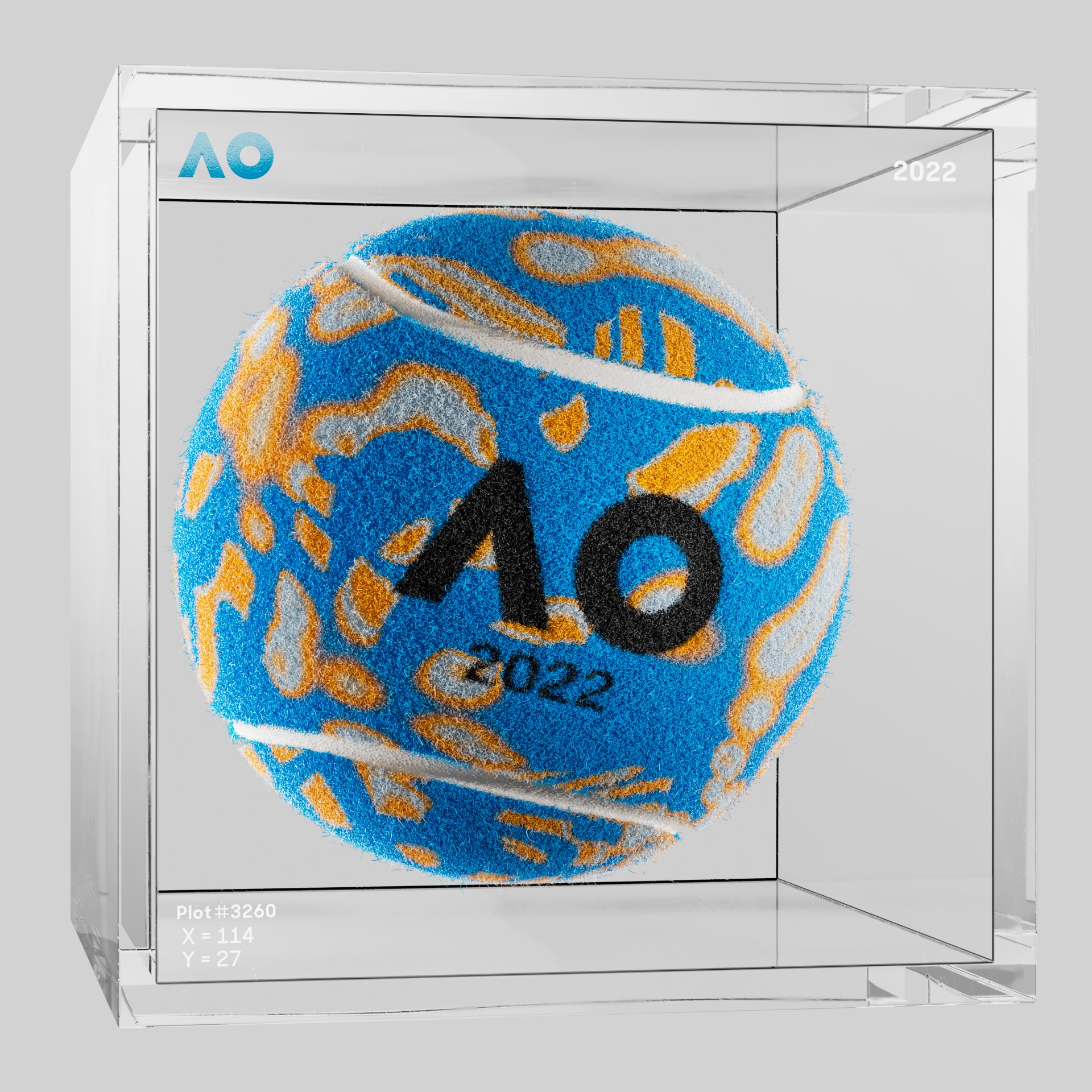 The Australian Open - The Australian Open Art Ball - AO Art Ball #656 - NFT # 656