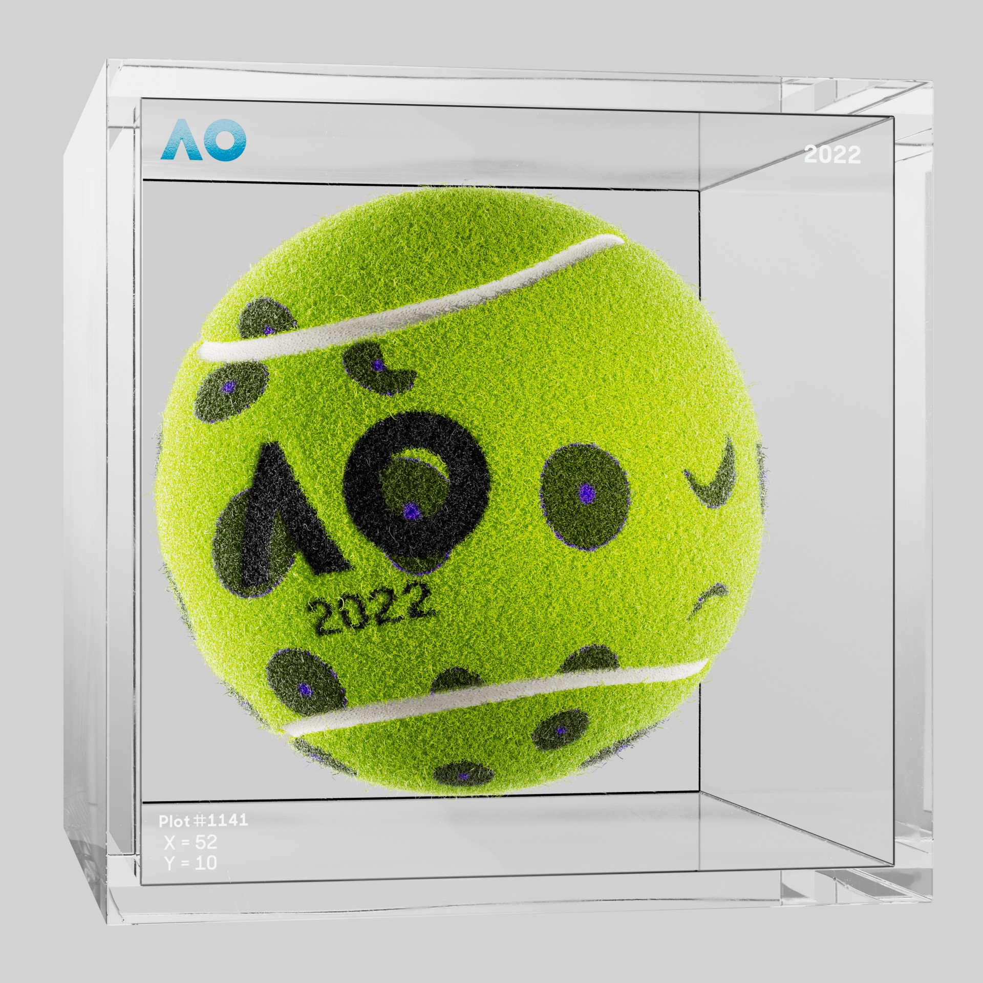 The Australian Open - The Australian Open Art Ball - AO Art Ball #6560 - NFT # 6560