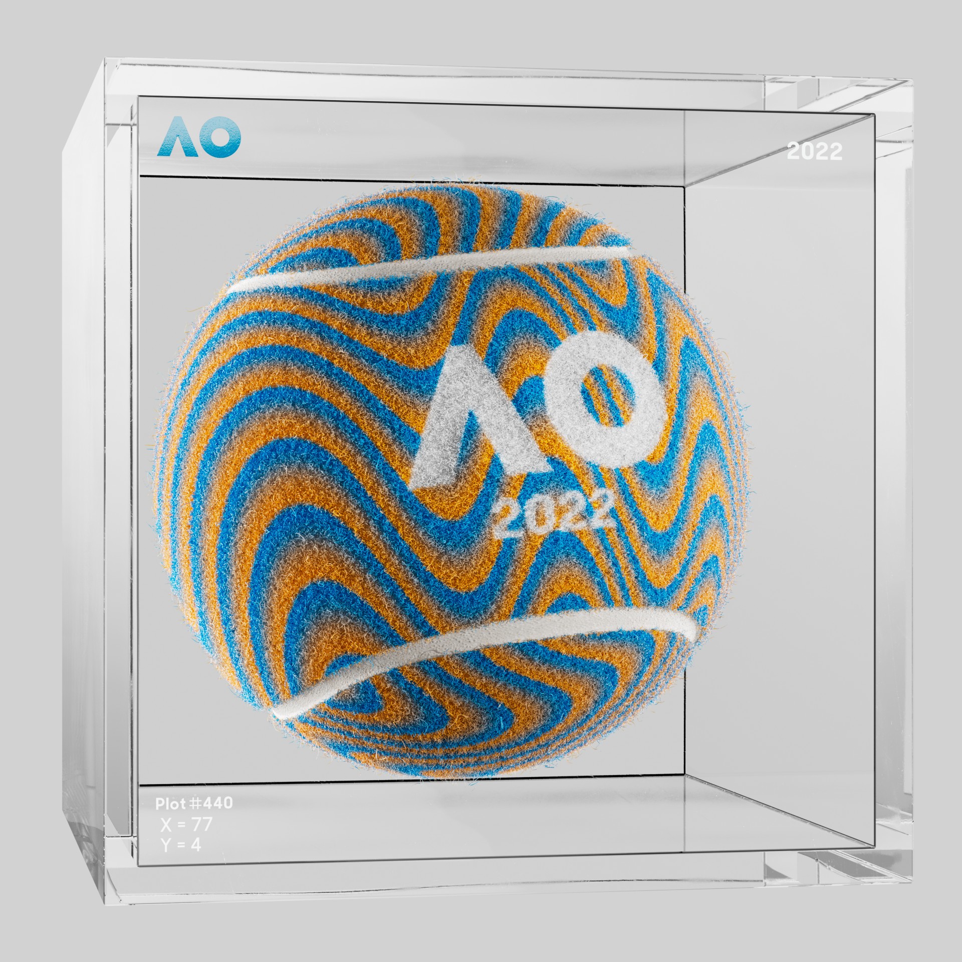 The Australian Open - The Australian Open Art Ball - AO Art Ball #6562 - NFT # 6562