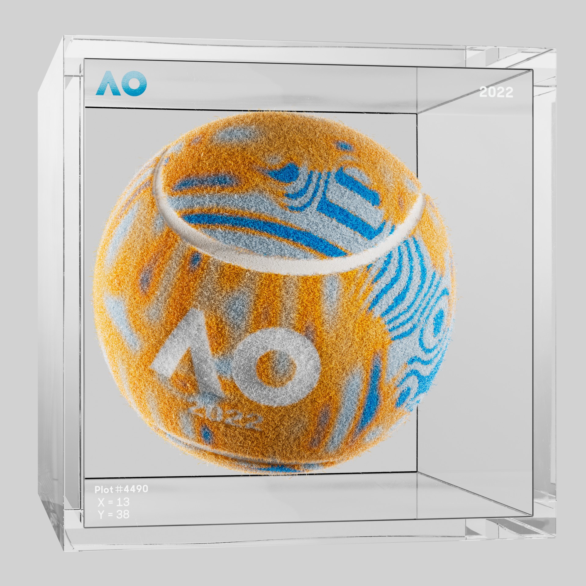 The Australian Open - The Australian Open Art Ball - AO Art Ball #6563 - NFT # 6563