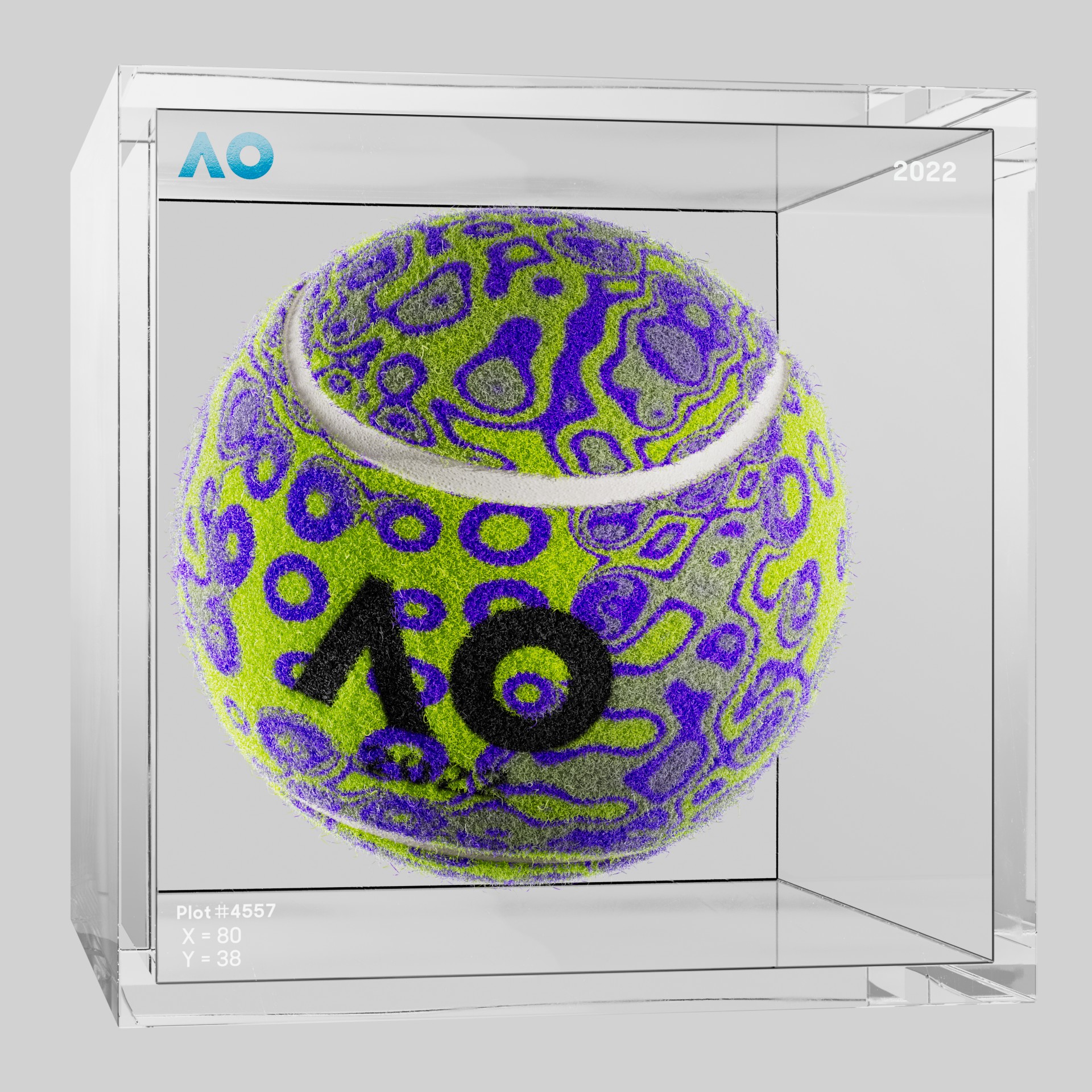 The Australian Open - The Australian Open Art Ball - AO Art Ball #6564 - NFT # 6564