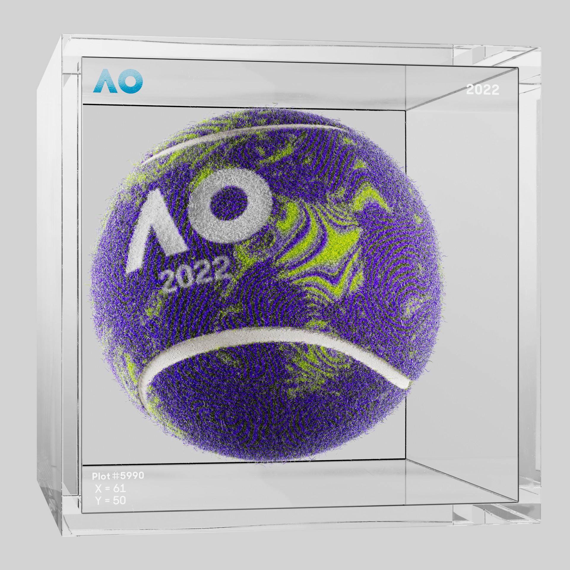 The Australian Open - The Australian Open Art Ball - AO Art Ball #6565 - NFT # 6565