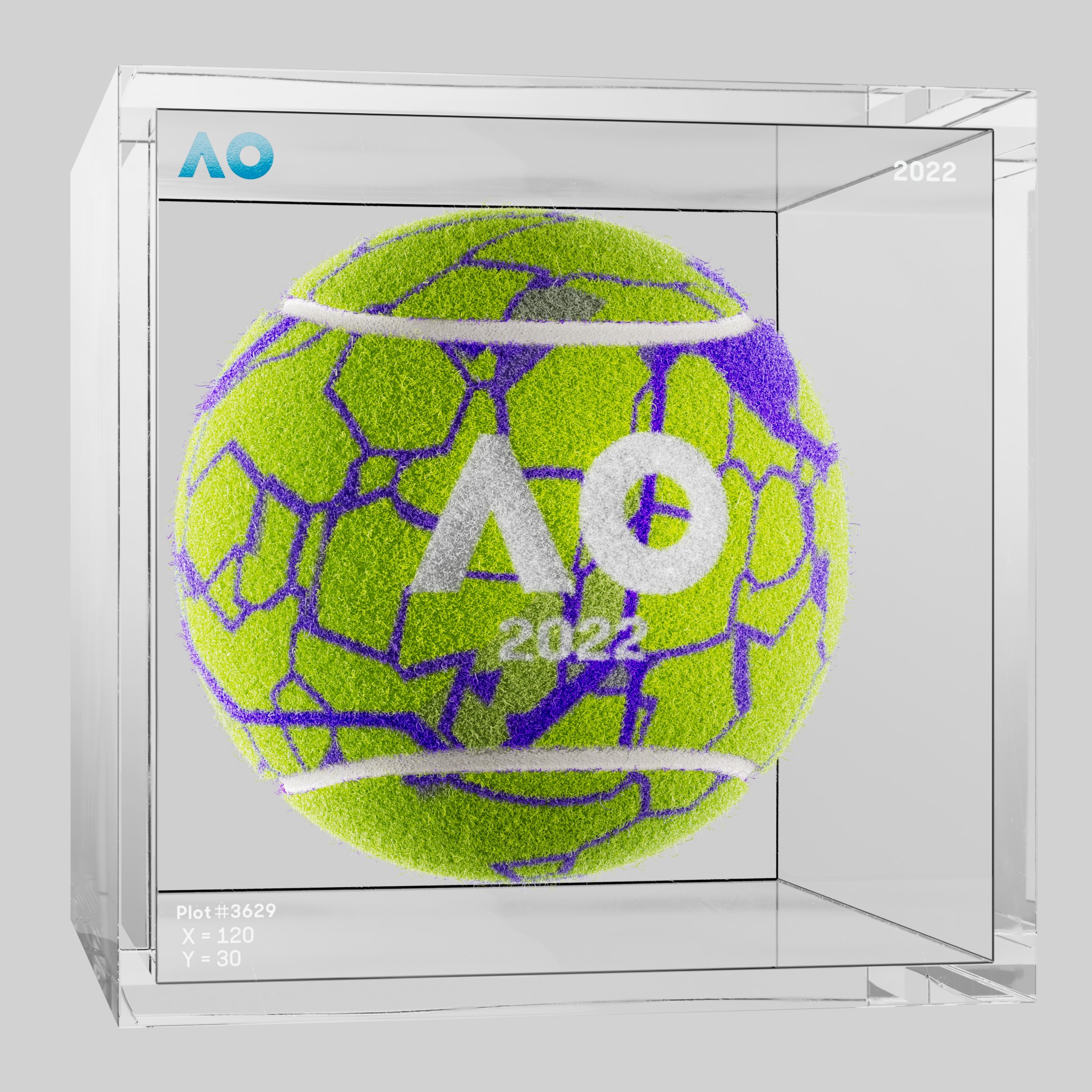 The Australian Open - The Australian Open Art Ball - AO Art Ball #6566 - NFT # 6566