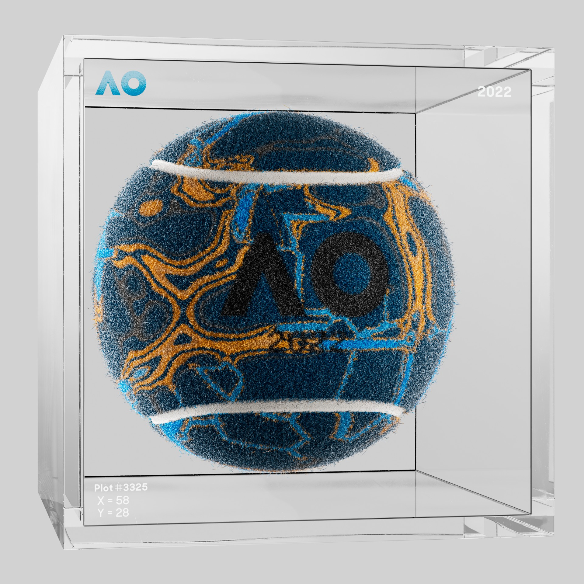 The Australian Open - The Australian Open Art Ball - AO Art Ball #6567 - NFT # 6567