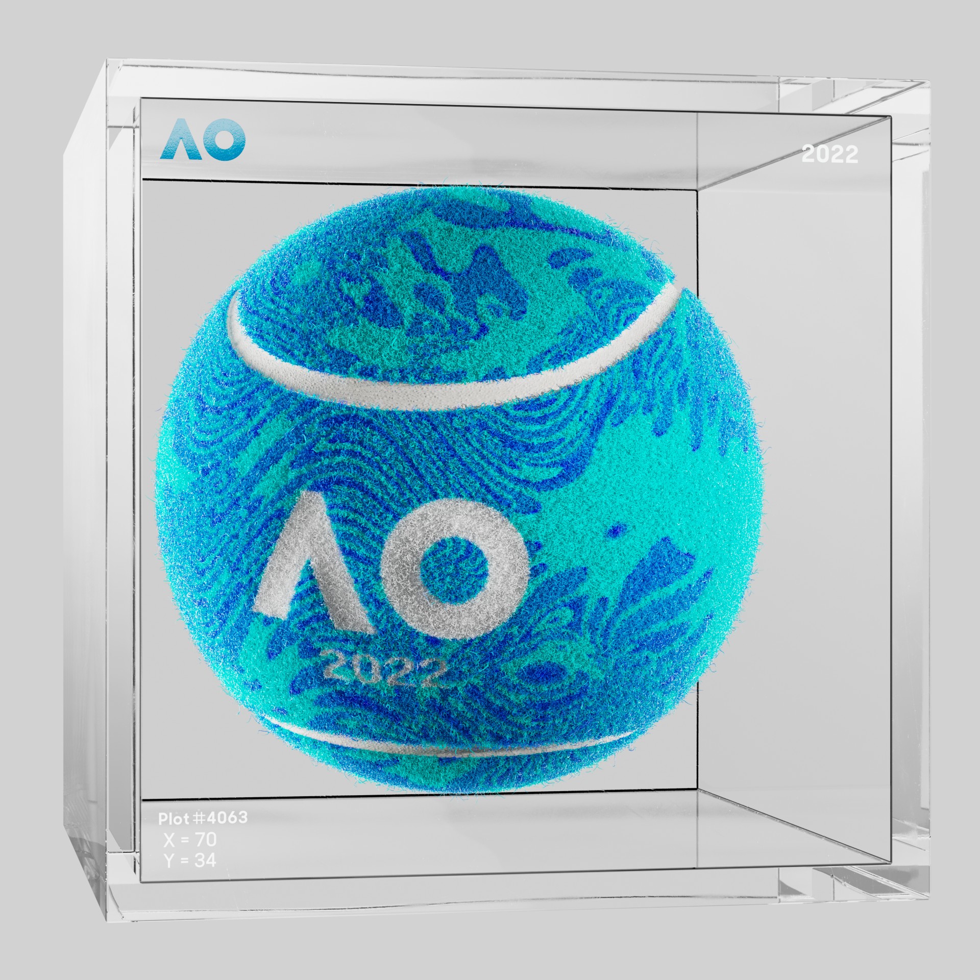The Australian Open - The Australian Open Art Ball - AO Art Ball #6569 - NFT # 6569