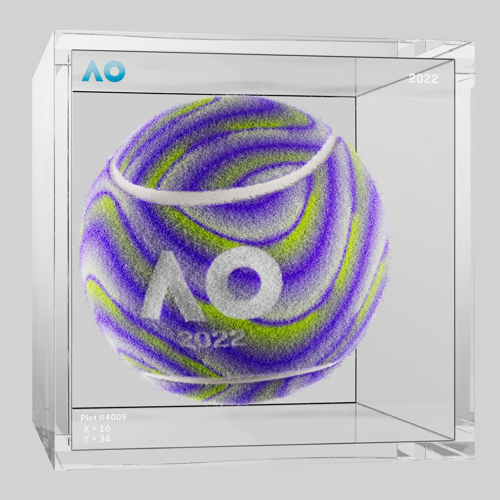 The Australian Open - The Australian Open Art Ball - AO Art Ball #657 - NFT # 657