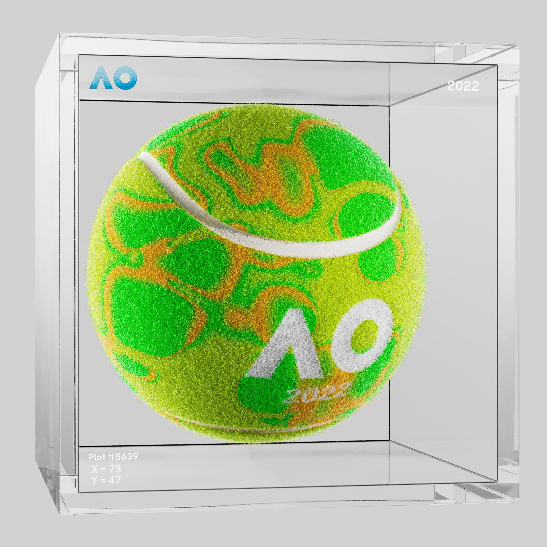 The Australian Open - The Australian Open Art Ball - AO Art Ball #6570 - NFT # 6570