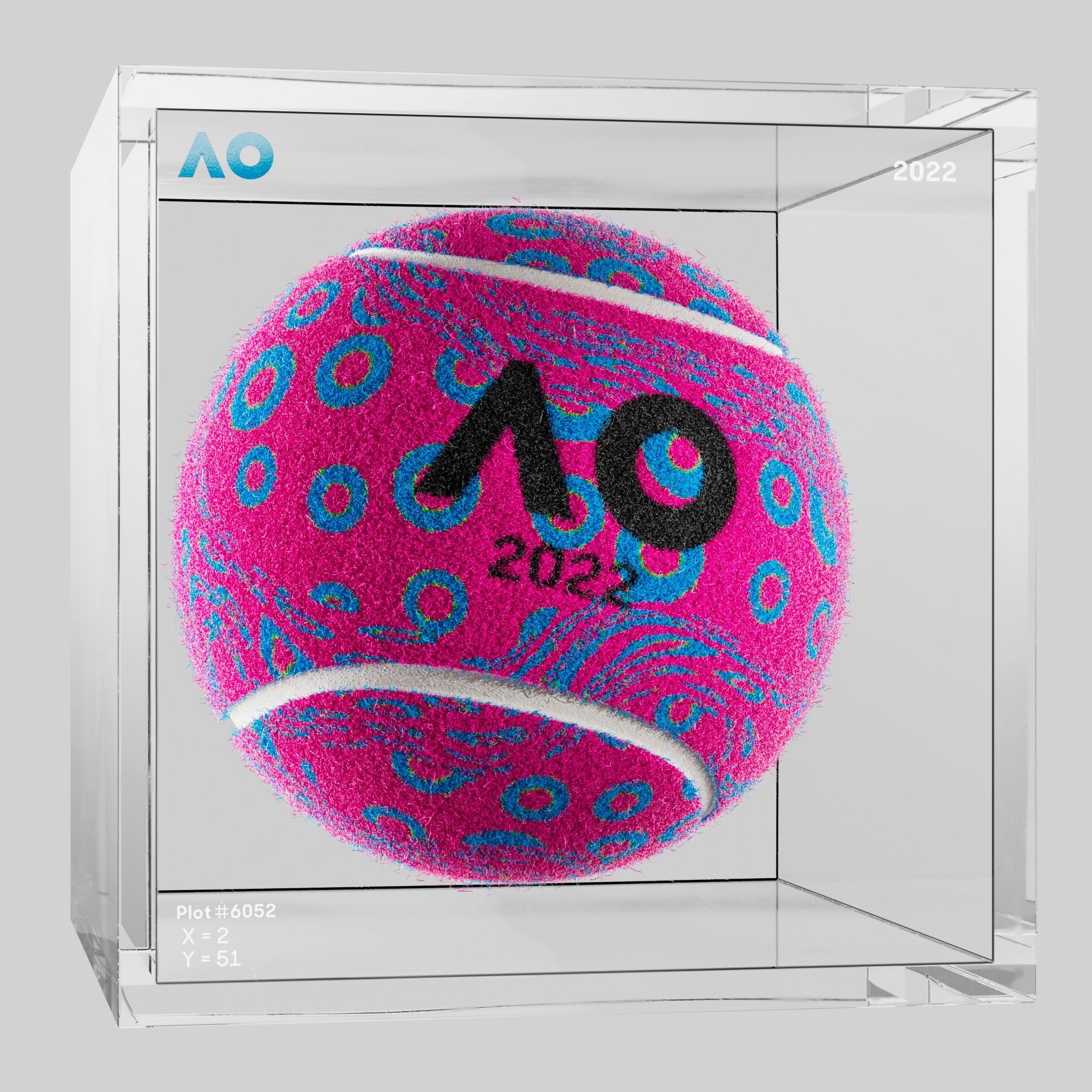 The Australian Open - The Australian Open Art Ball - AO Art Ball #6572 - NFT # 6572