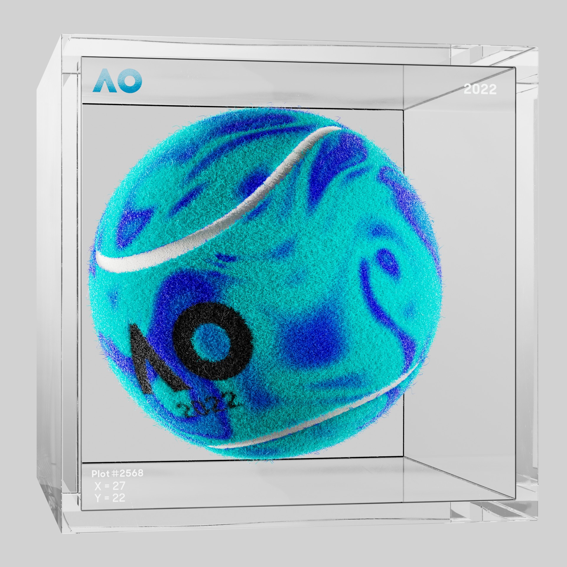 The Australian Open - The Australian Open Art Ball - AO Art Ball #6573 - NFT # 6573